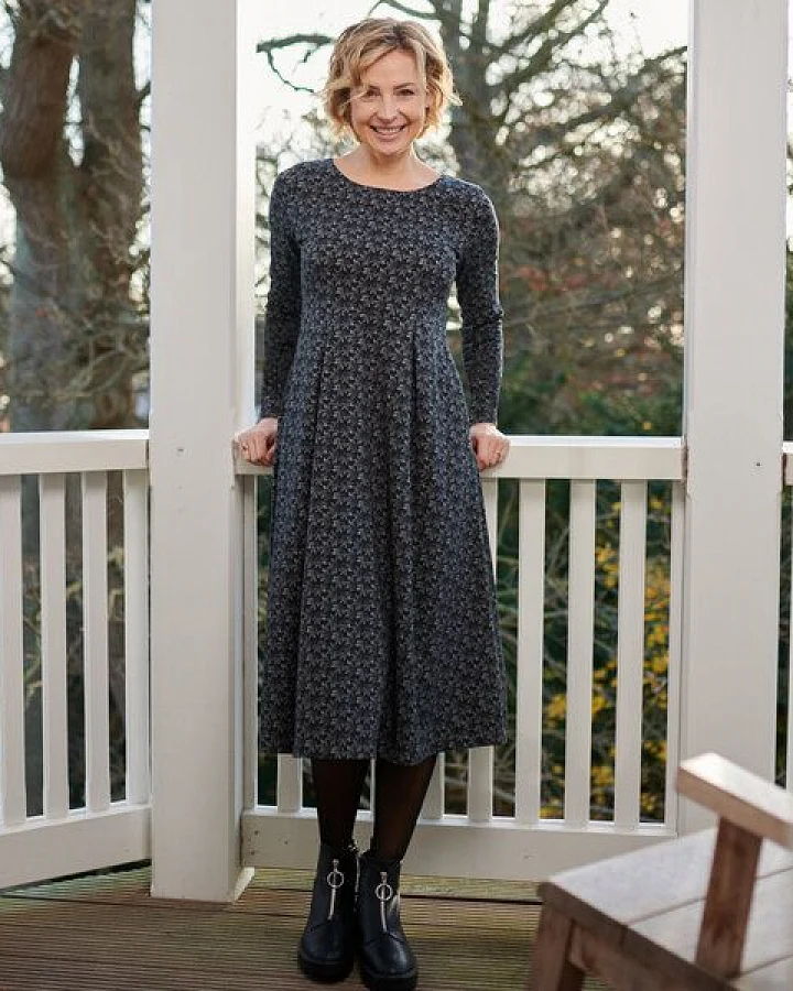 CON_STANT Kleid mit Falten 95% Baumwolle (kbA)