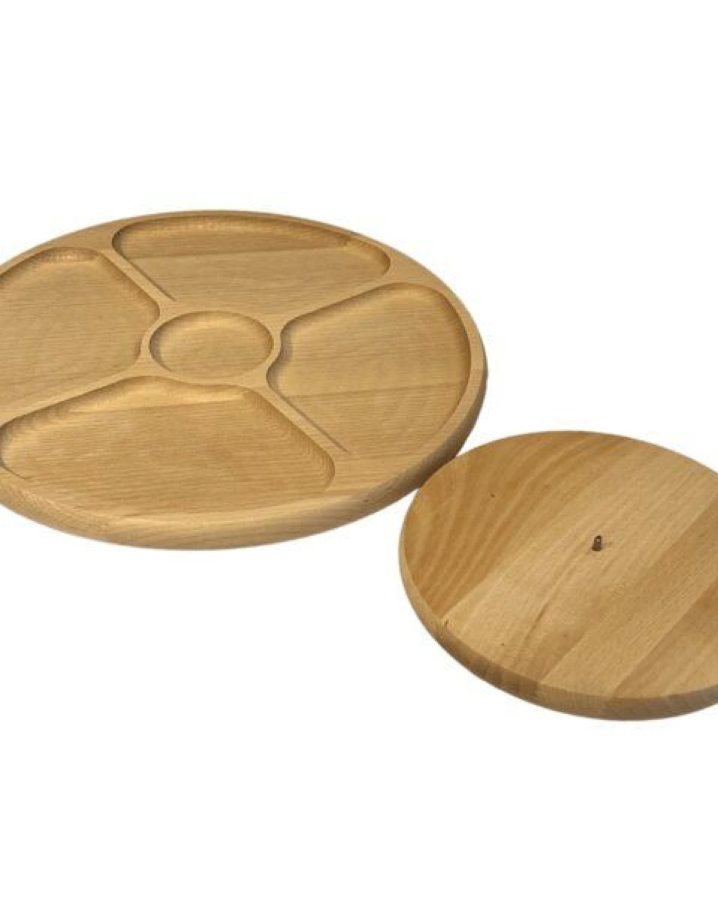 NATUREHOME drehbares Snack-Rad aus Buchenholz – Ansicht 3