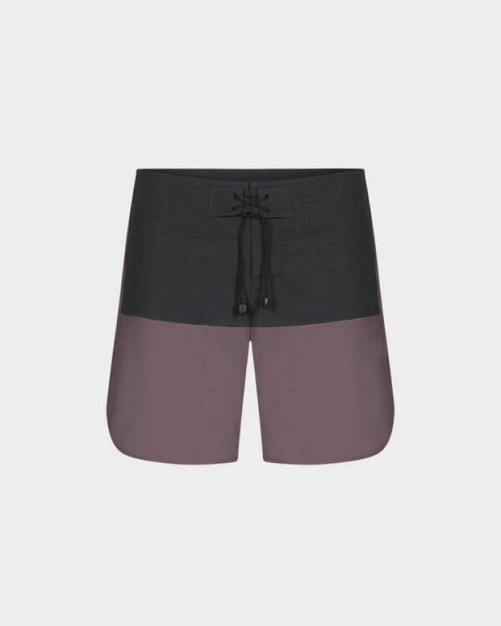 picea (by bleed) ECONY Max-Flex Boardshorts in Lila/Schwarz
