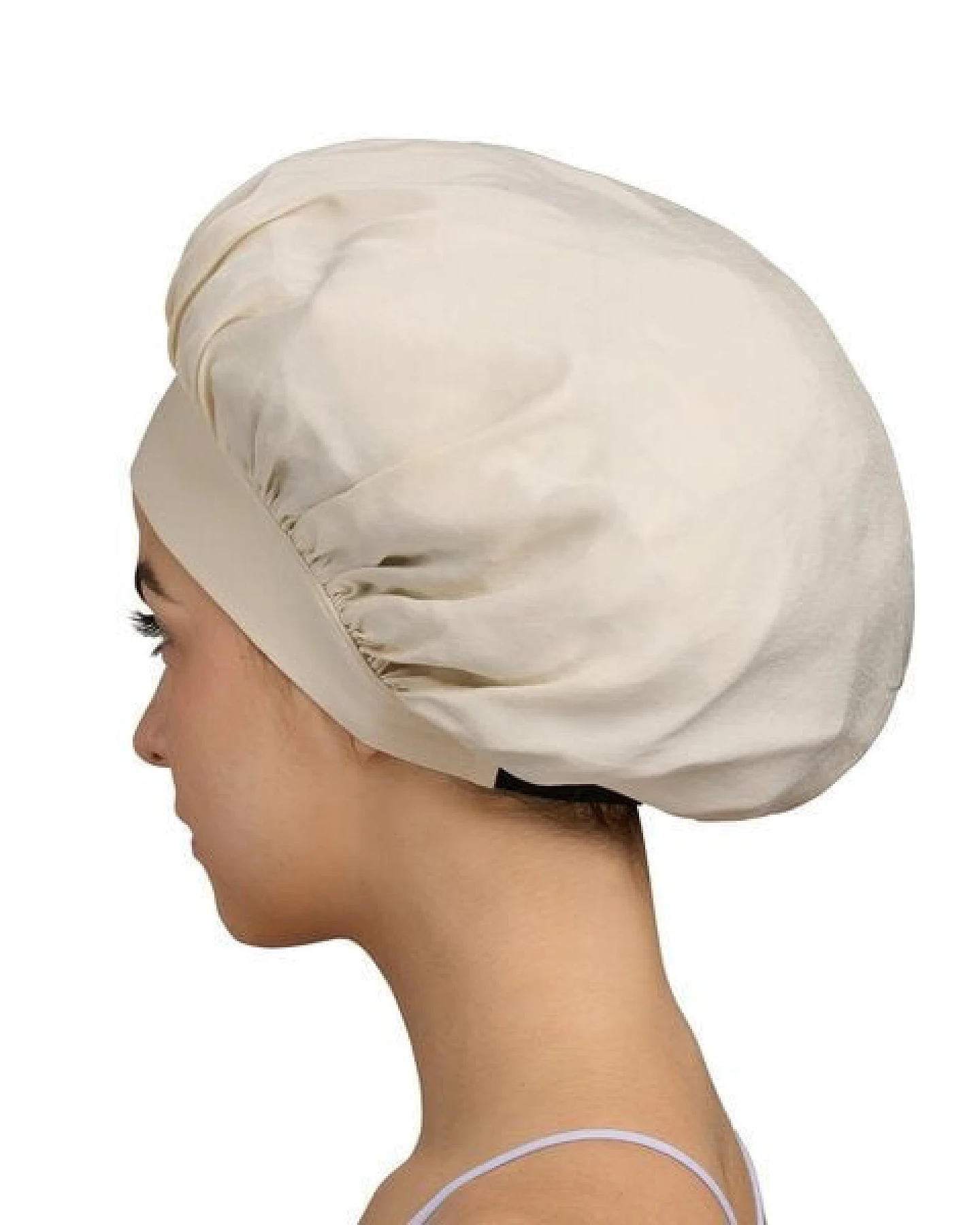 Qupro Schlafhaube Bonnet vegane Seide Cupro – Ansicht 3