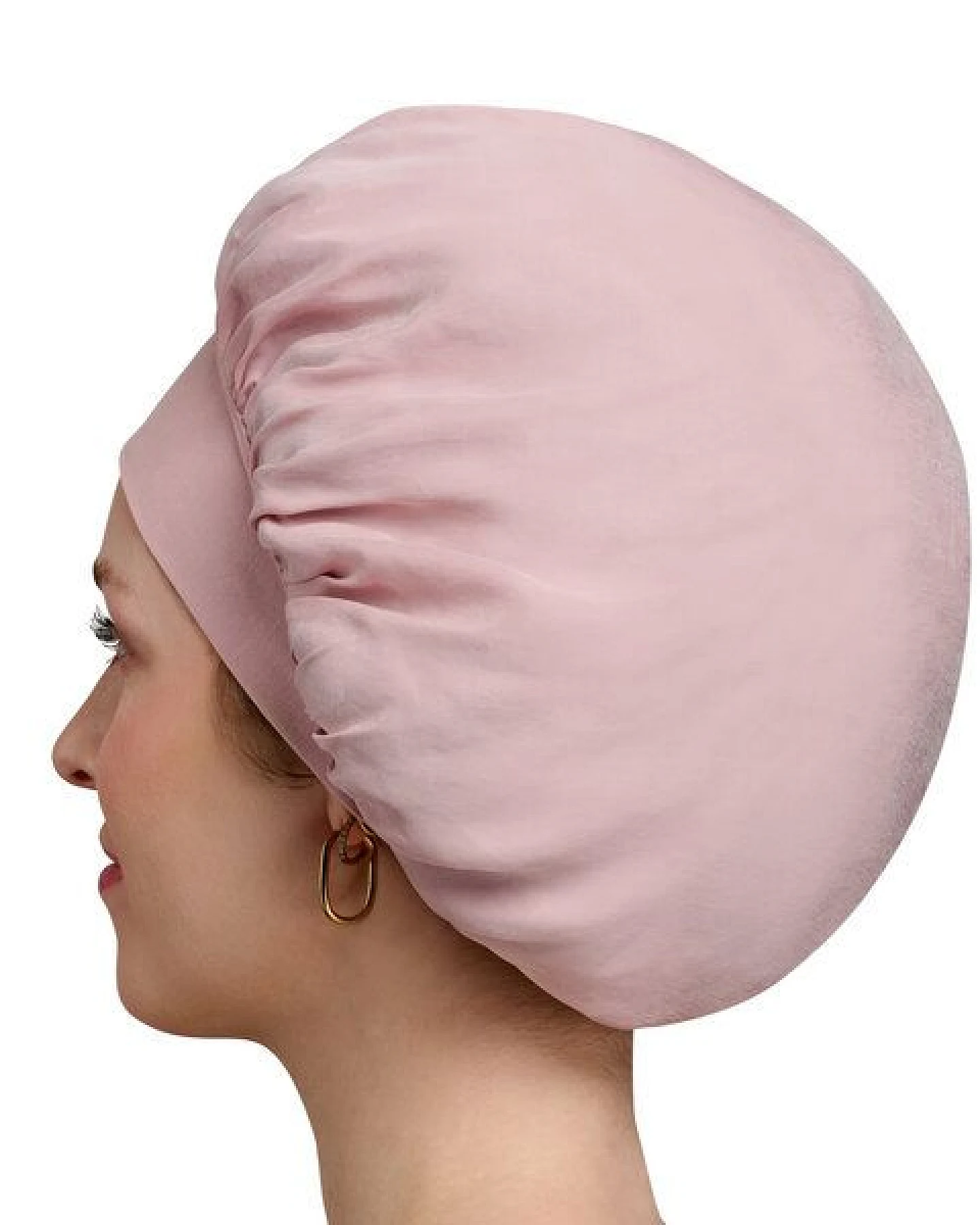 Qupro Schlafhaube Bonnet vegane Seide Cupro – Ansicht 3