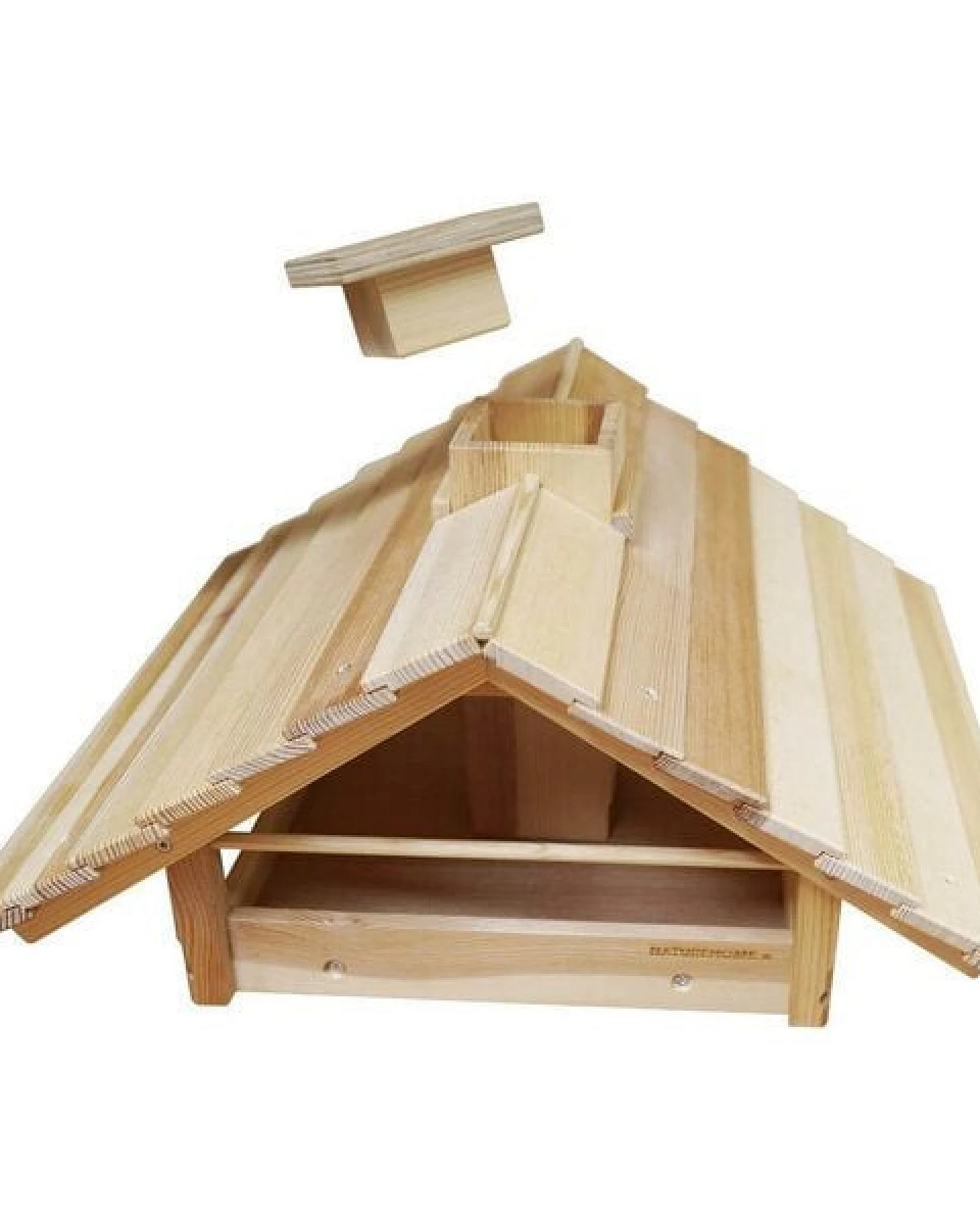 NATUREHOME Vogelhaus mit Satteldach und Futterschacht – Ansicht 3