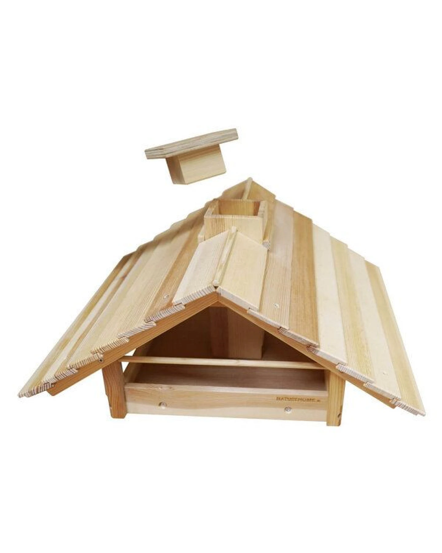 NATUREHOME Vogelhaus mit Satteldach und Futterschacht – Ansicht 3