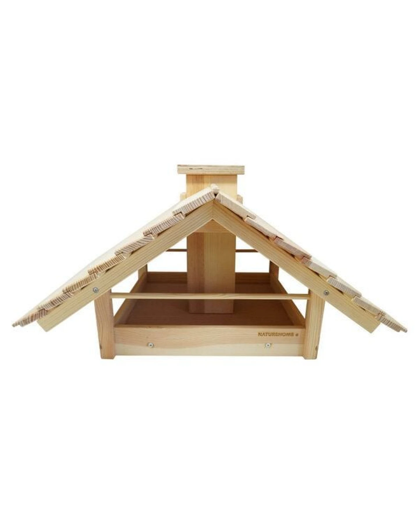 NATUREHOME Vogelhaus mit Satteldach und Futterschacht – Ansicht 4