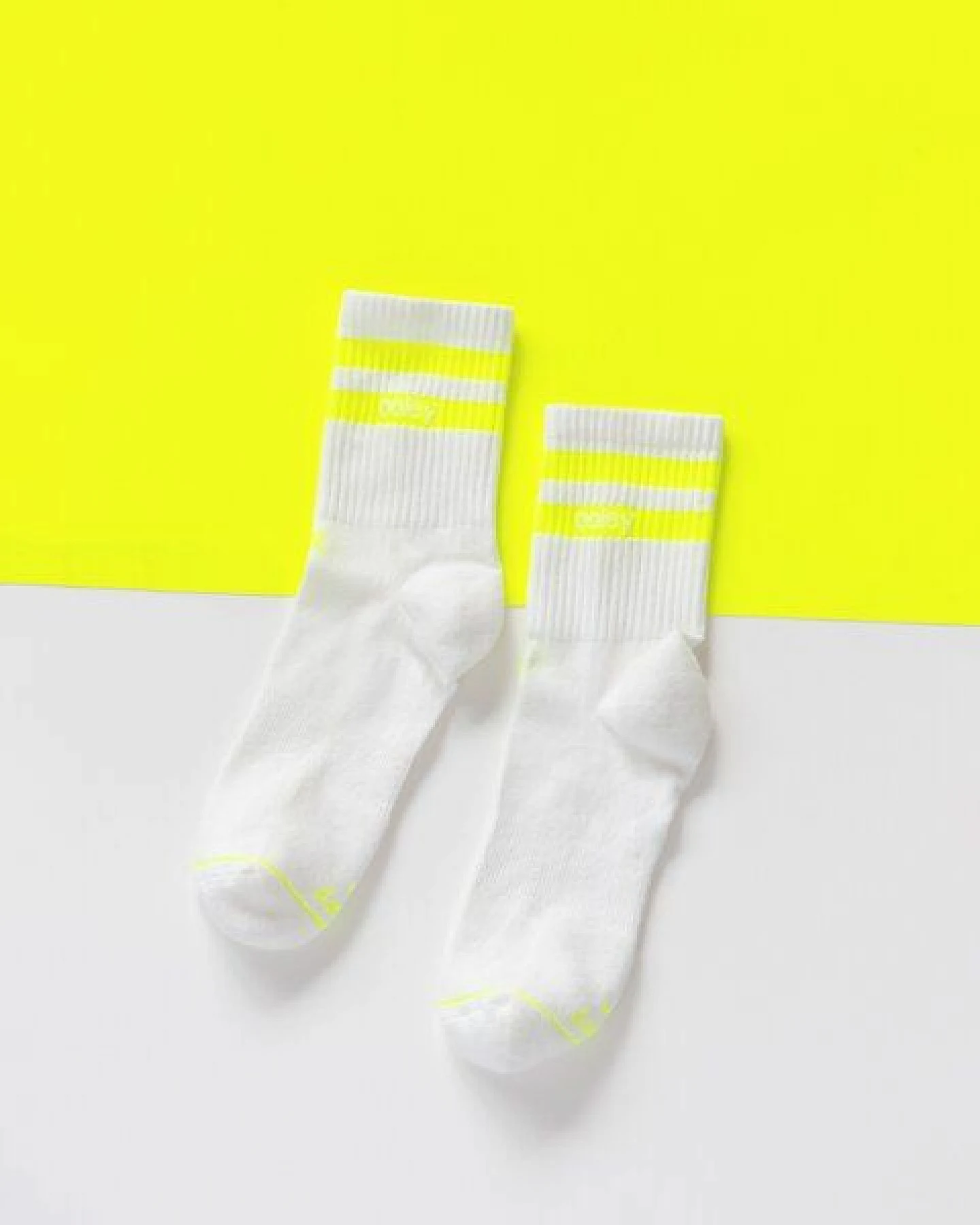 Socken "Ooley Streetmood Neon" aus Biobaumwolle made in Italy – Ansicht 3
