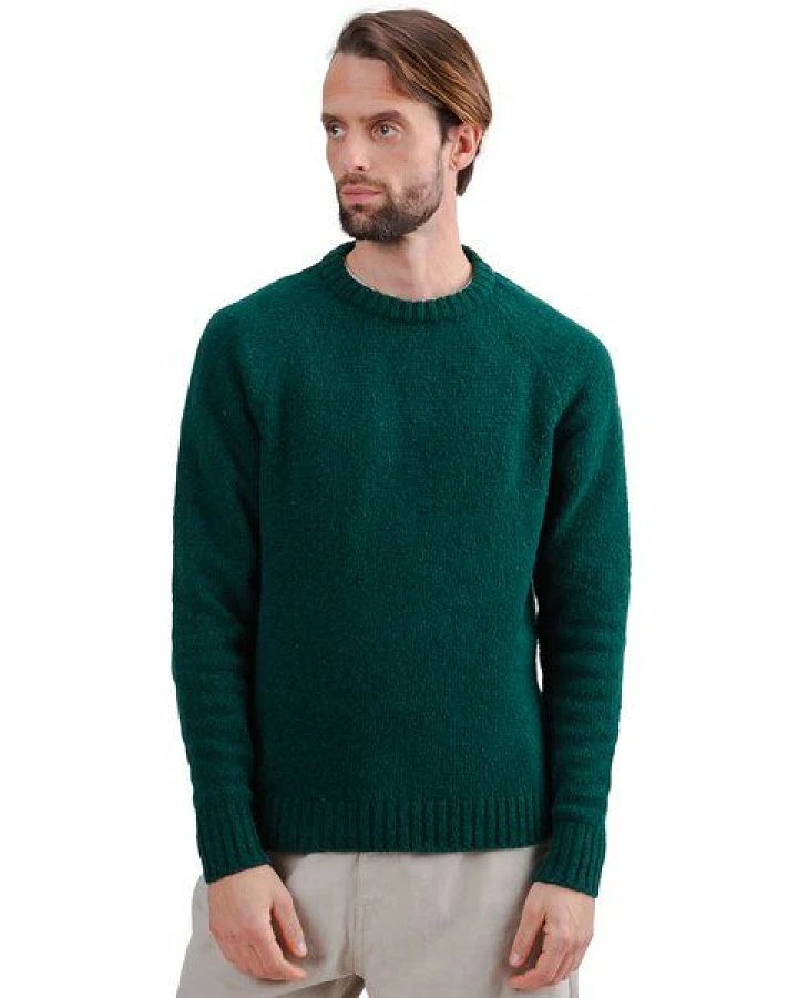 Brava Fabrics Strickpullover Raglan Wool Green