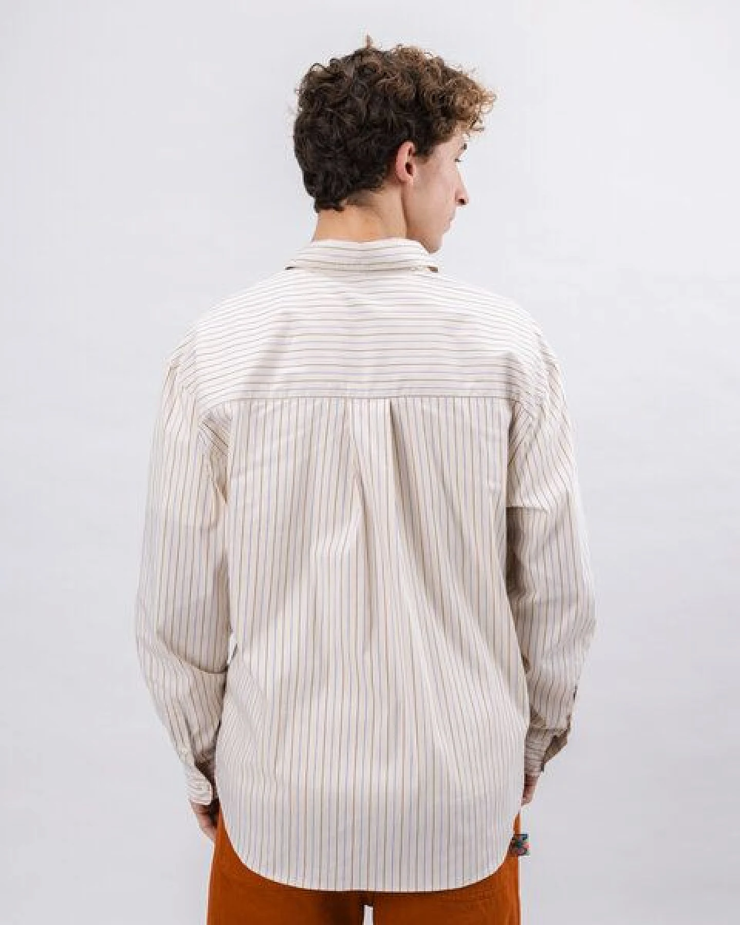 Brava Fabrics Langarm-Hemd Relaxed Stripes Choco – Ansicht 2