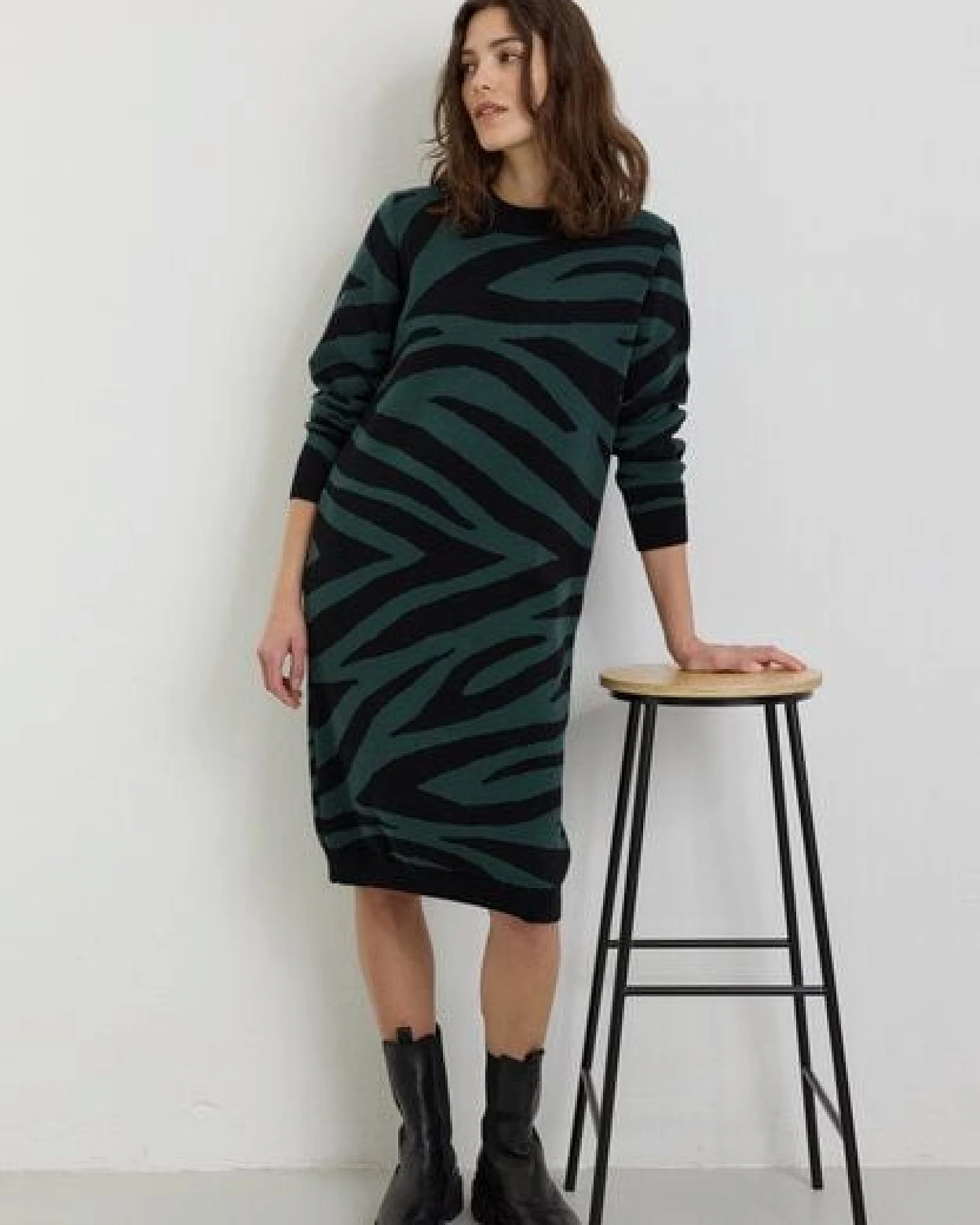 recolution Strickkleid AMARANTHUS ZEBRA – Ansicht 4