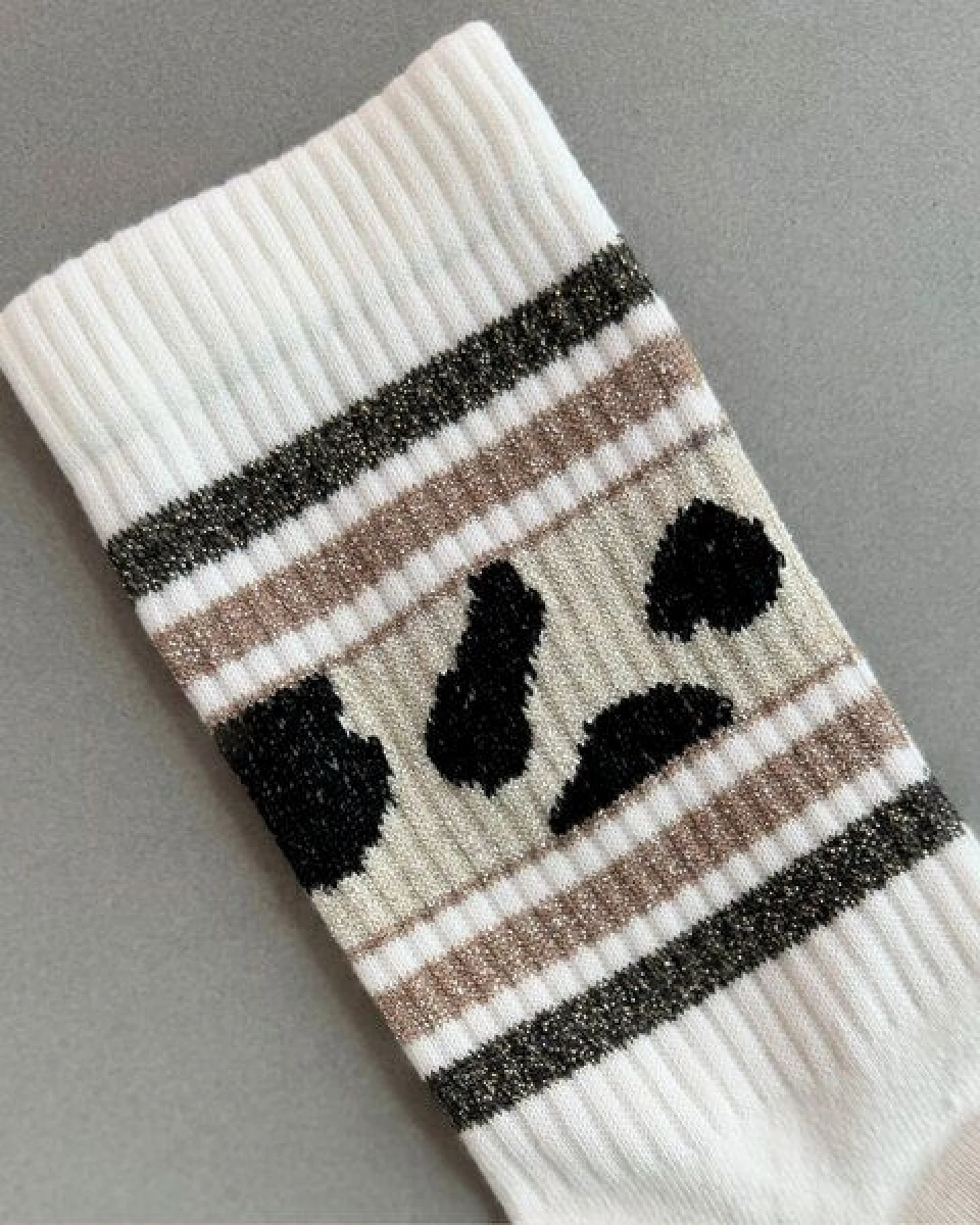 Socken "Ooley Sporty Glitter" aus Biobaumwolle made in Italy – Ansicht 3