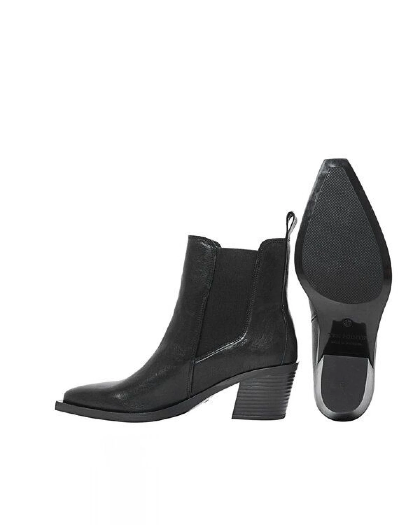 Ten Points Carmen, minimalistische Leder-Cowboy-Boots – Ansicht 2