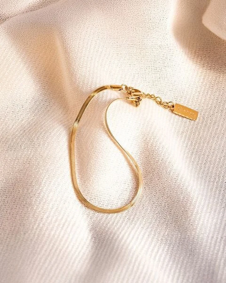 Woodcessories Goldarmband Audre mit 18 Karat Vergoldung