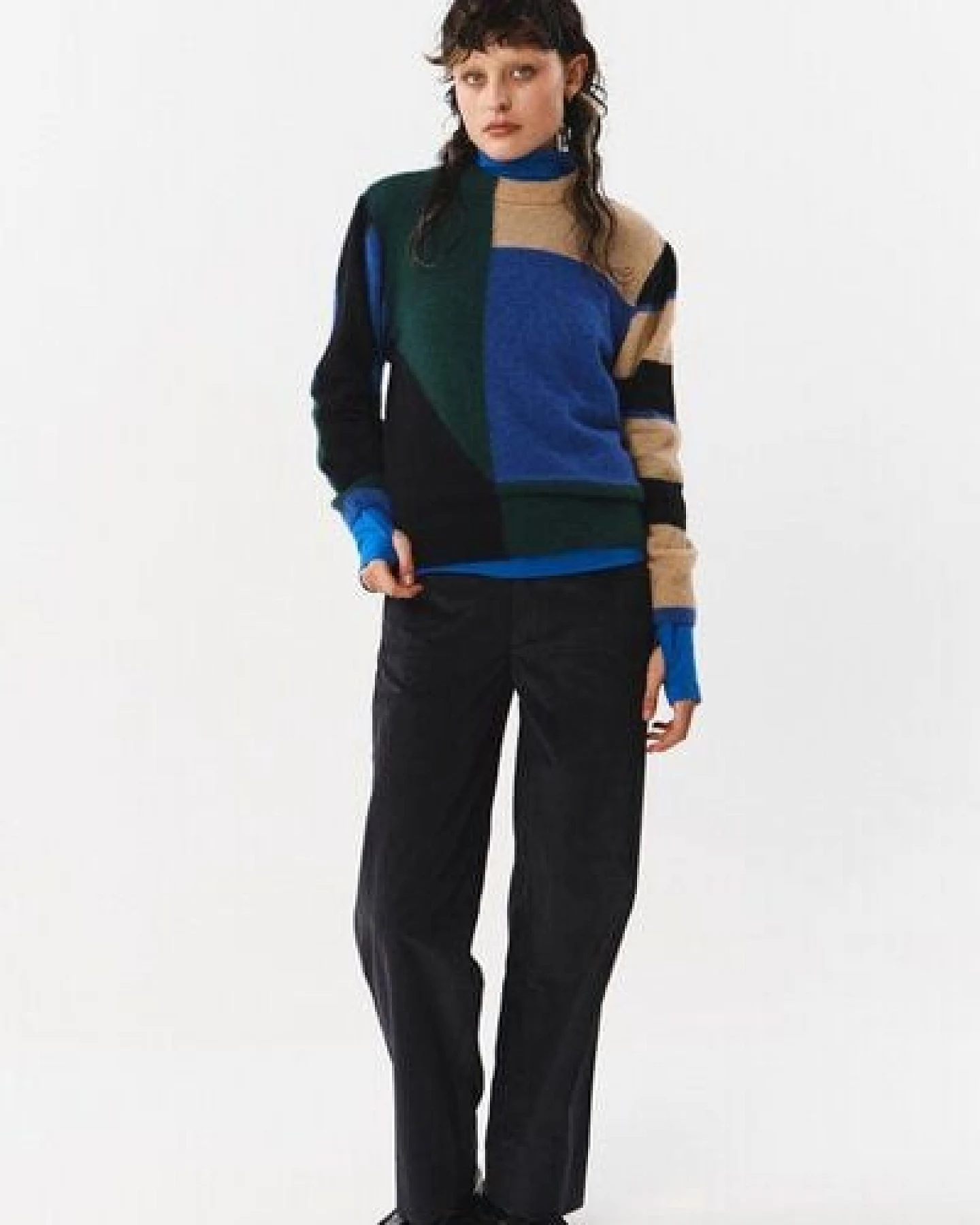 Suite 13 Lab Babol, gemusterter Woll-Pullover – Ansicht 4