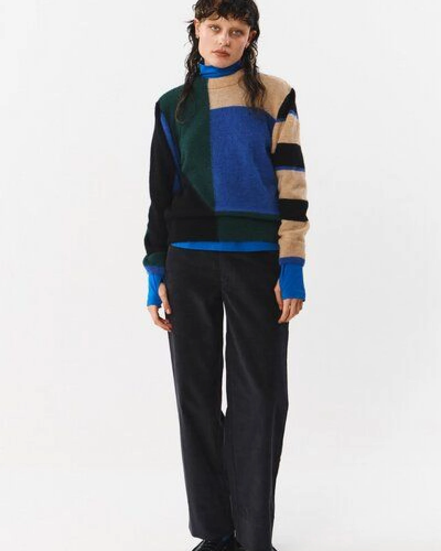 Suite 13 Lab Babol, gemusterter Woll-Pullover – Ansicht 3