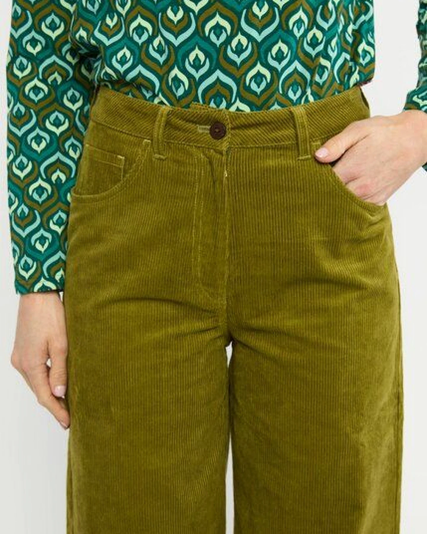 Blutsgeschwister High Waist Marlotte Hose - aus Bio-Baumwolle – Ansicht 2