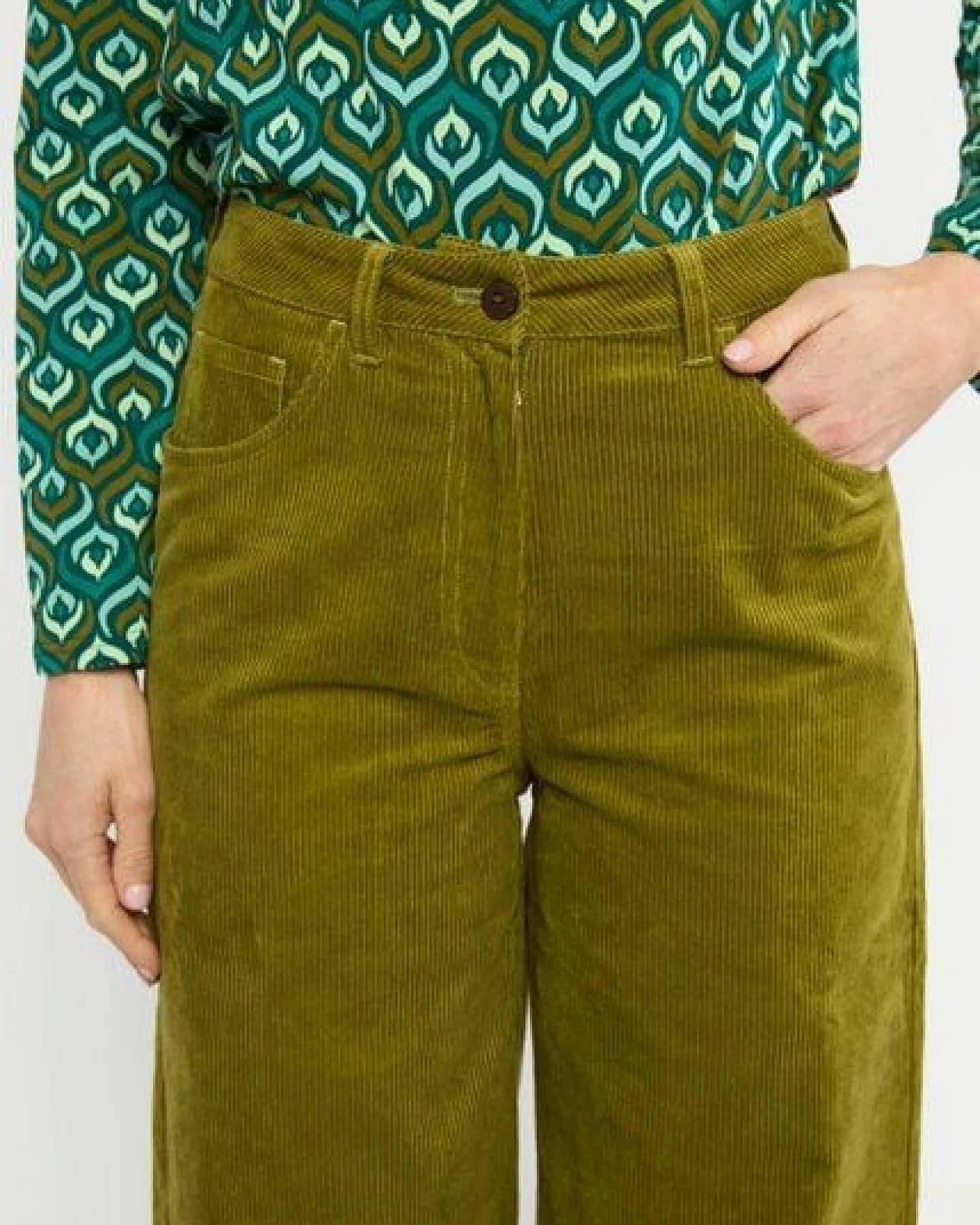 Blutsgeschwister High Waist Marlotte Hose - aus Bio-Baumwolle – Ansicht 2