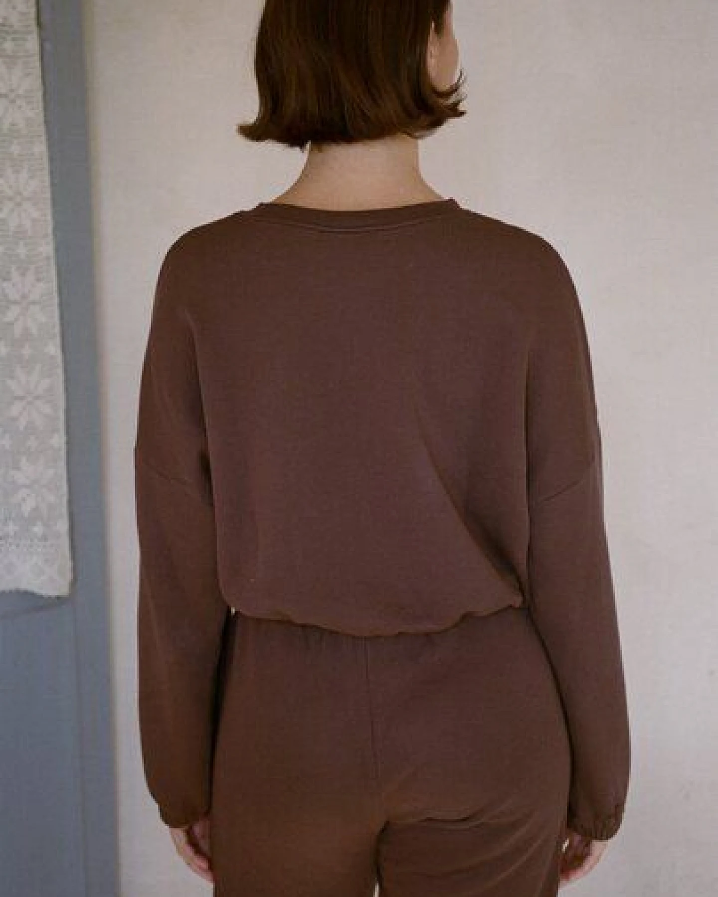 Nénés Junkos Sweatshirt – Braun – Ansicht 3