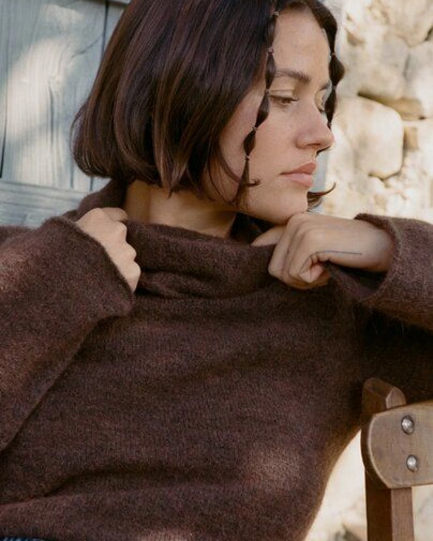 Nénés Coralies Pullover – Braun – Ansicht 2