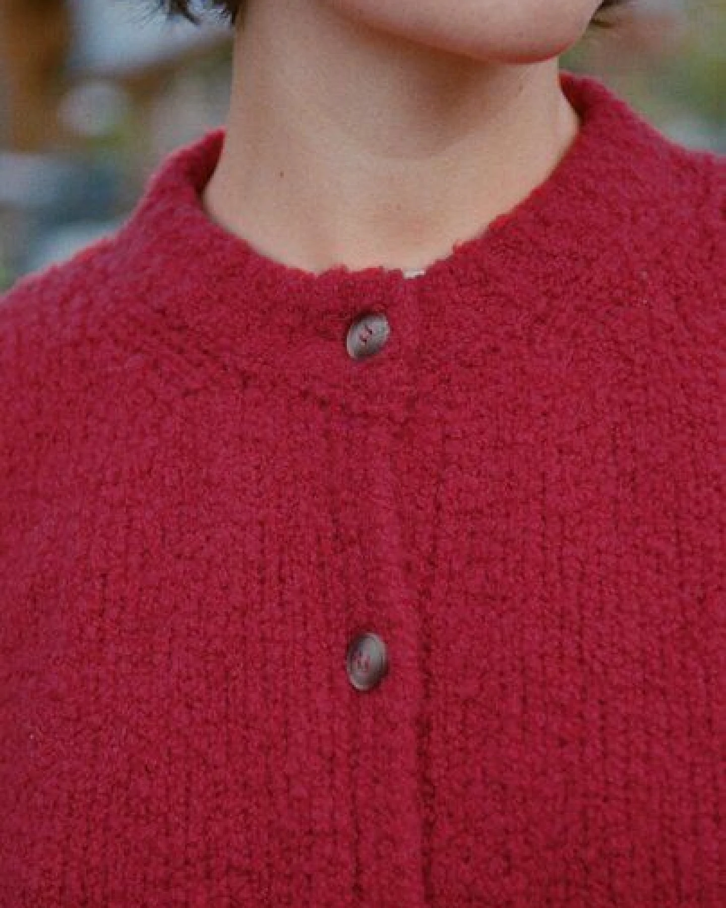 Nénés Suzanes Cardigan – Rot – Ansicht 2