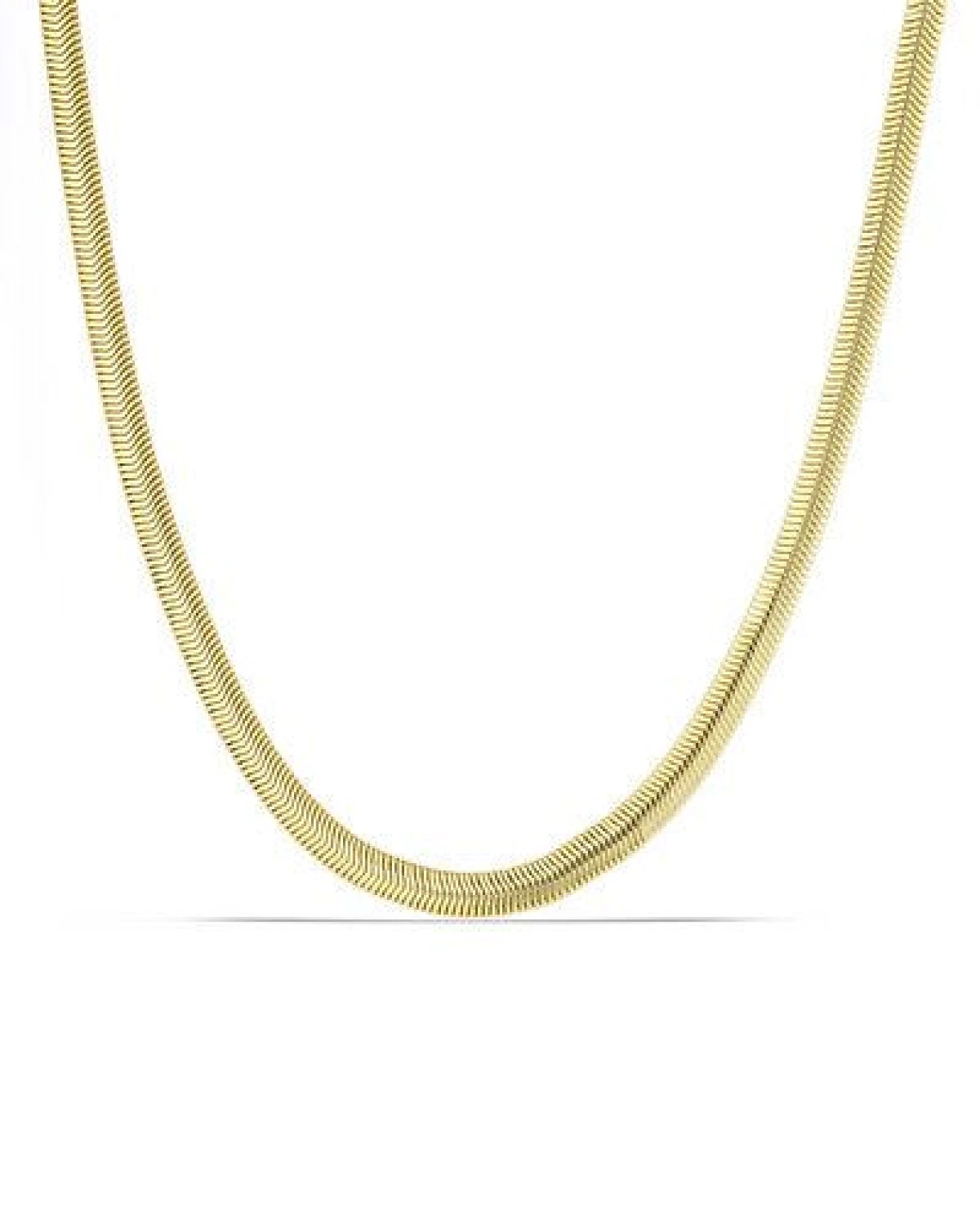 noca Vergoldete italienische Schlangenkette aus Messing – elegante feine Halskette – Ansicht 2