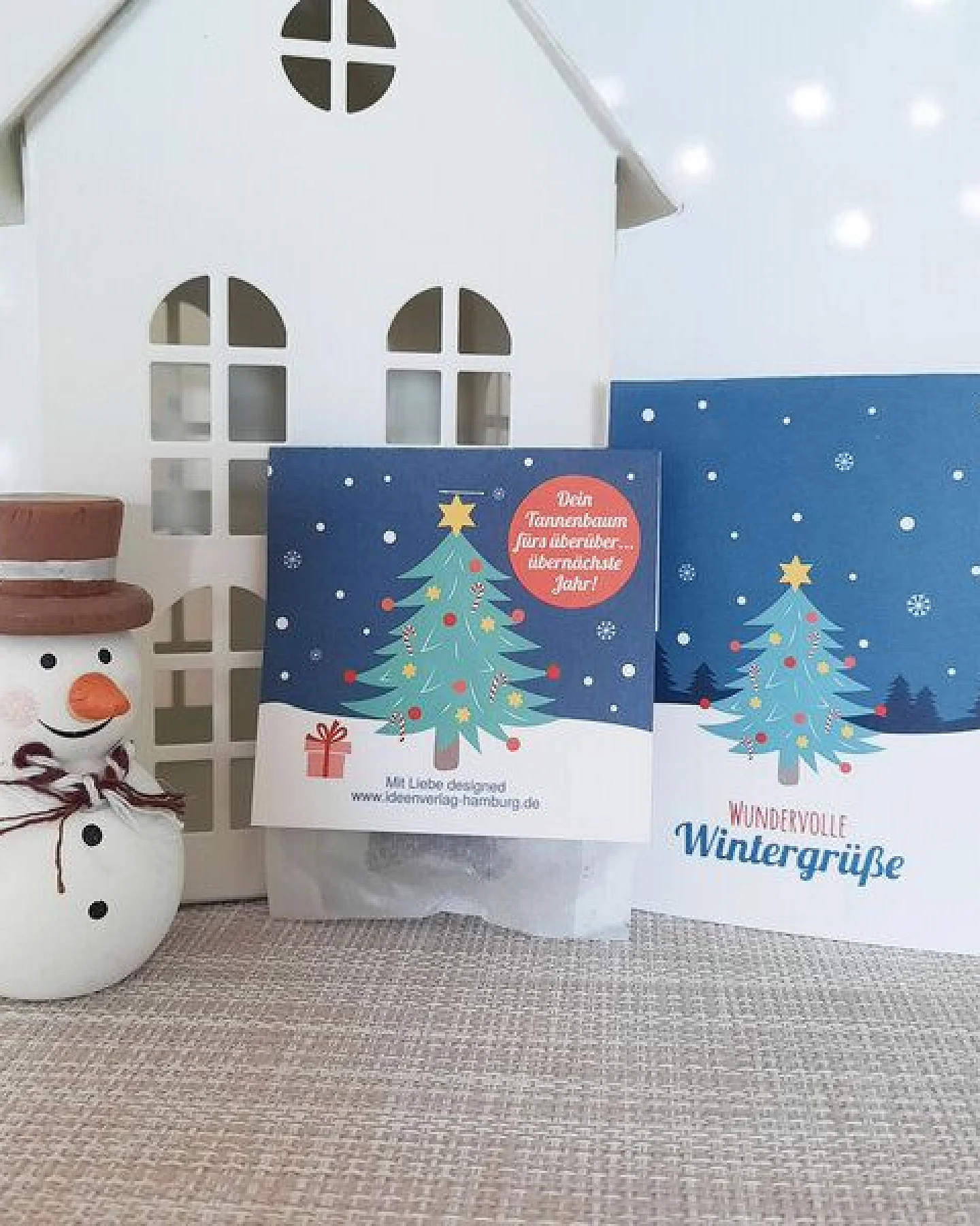 Ideenverlag Hamburg 1x Saatsterne „Tannenbaum“ mit Grußkarte – Ansicht 2