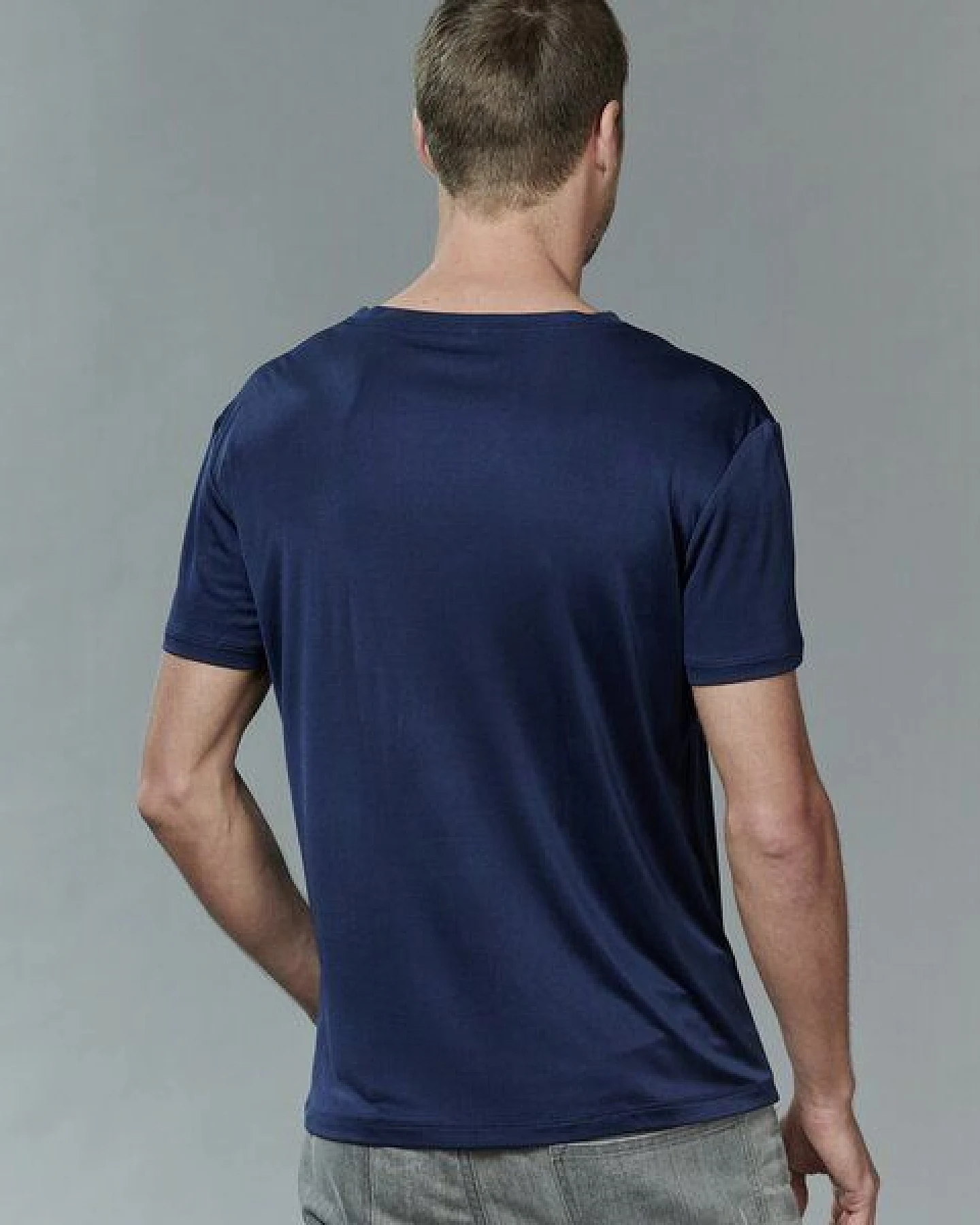 Kokon Zwo Männer Shirt 100% Seide (peacesilk) – Ansicht 2