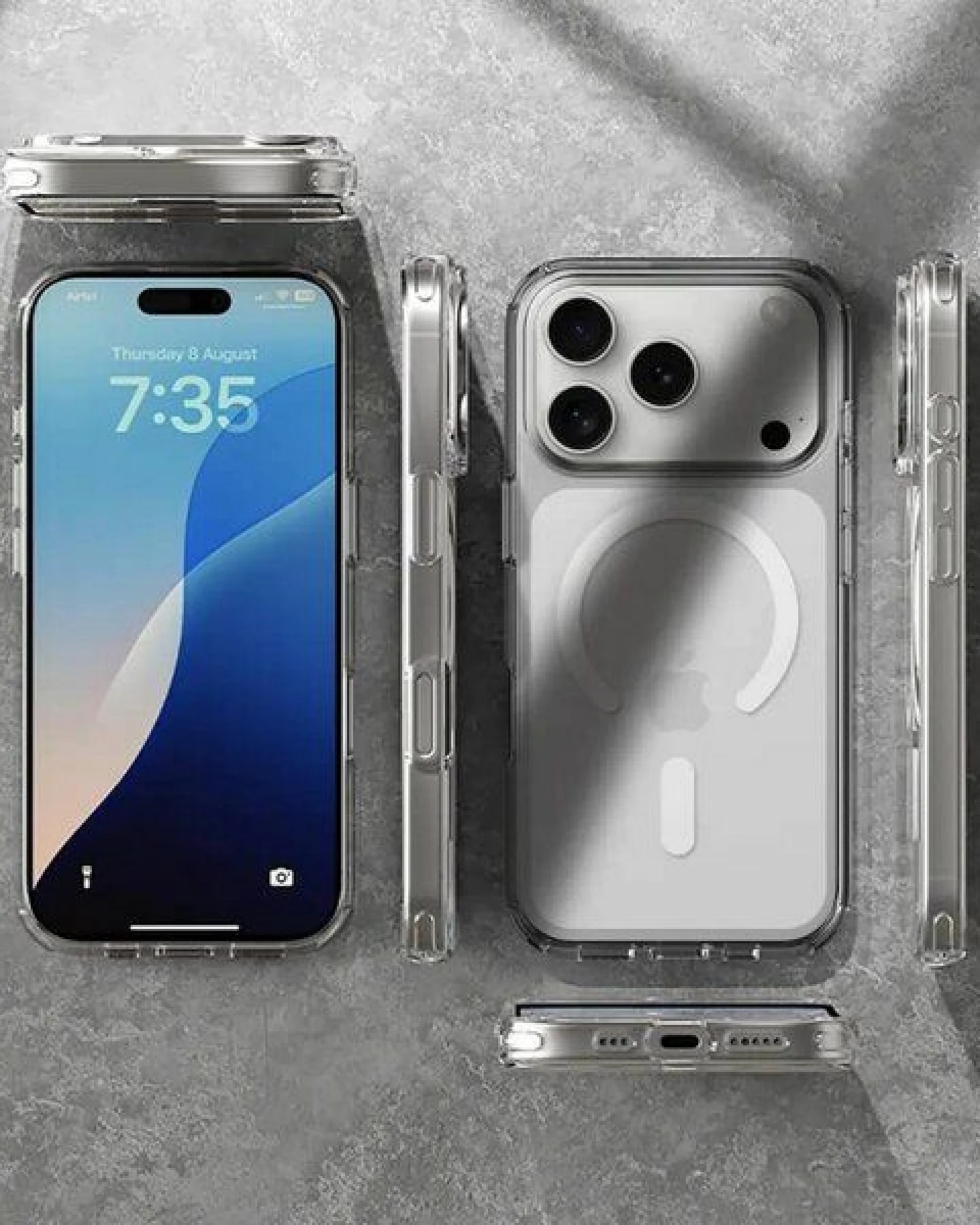Woodcessories - Clear Case MagSafe - Durchsichtige iPhone Handyhülle mit Magnet - nachhaltig – Ansicht 2