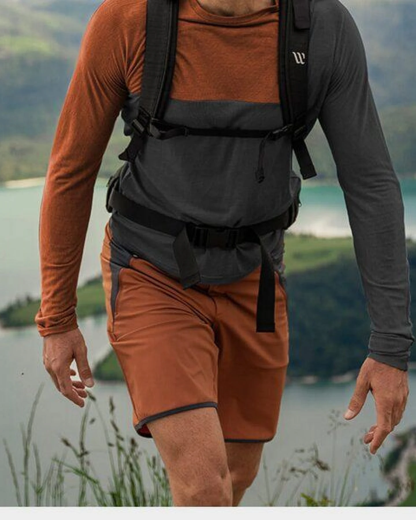 picea (by bleed) EU-phoric Lightweight Adventure Shorts Orange-Braun – Ansicht 4