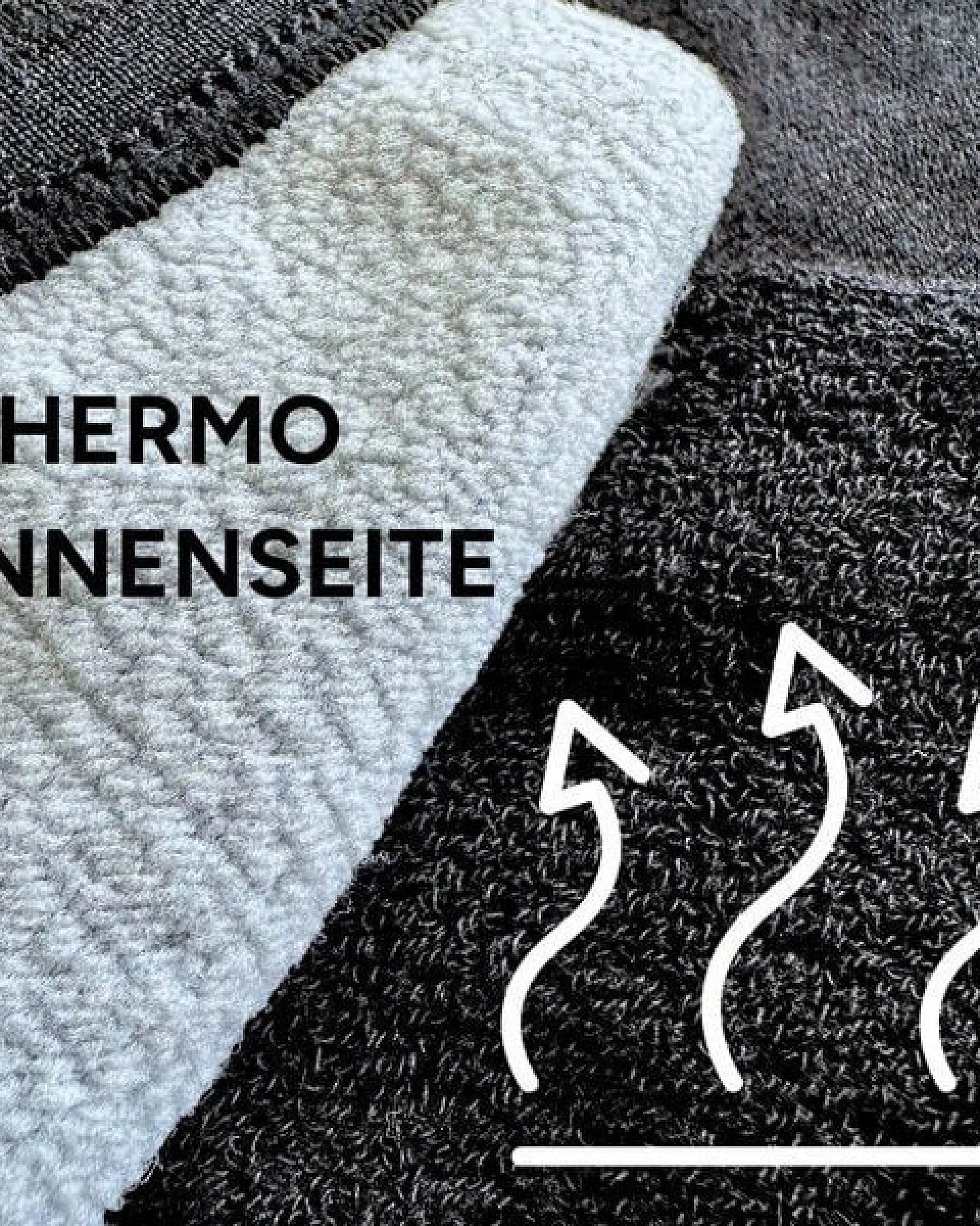 picea (by bleed) Fichtenliebe Thermo Socken Schwarz – Ansicht 3