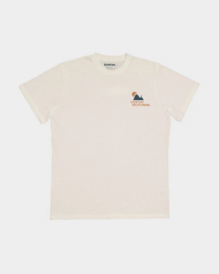 picea (by bleed) Vacation Mode T-Shirt Weiß