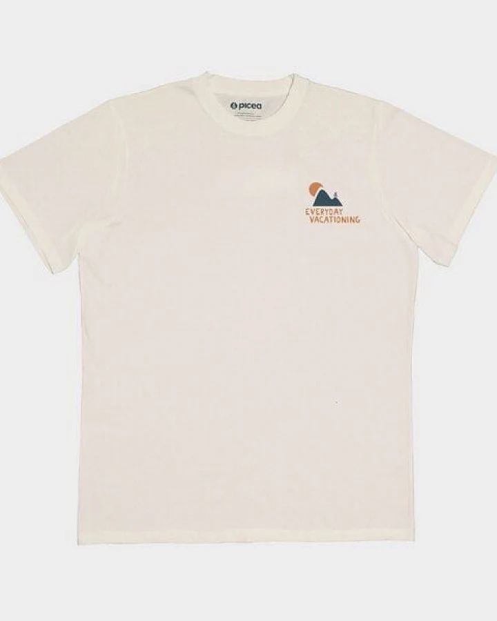 picea (by bleed) Vacation Mode T-Shirt Weiß