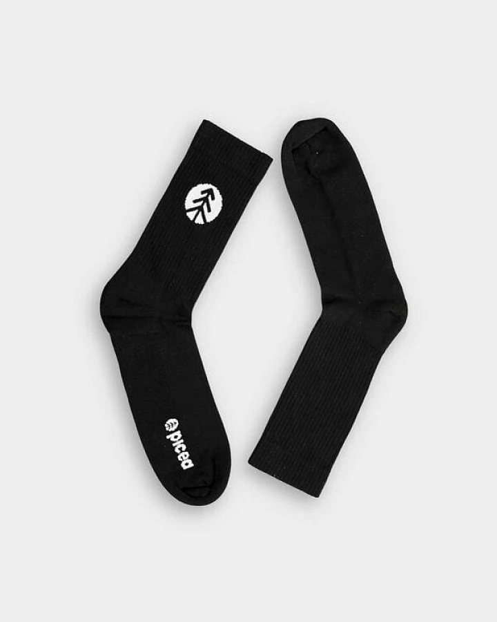 picea (by bleed) picea Funktionale Tennis Socken Schwarz