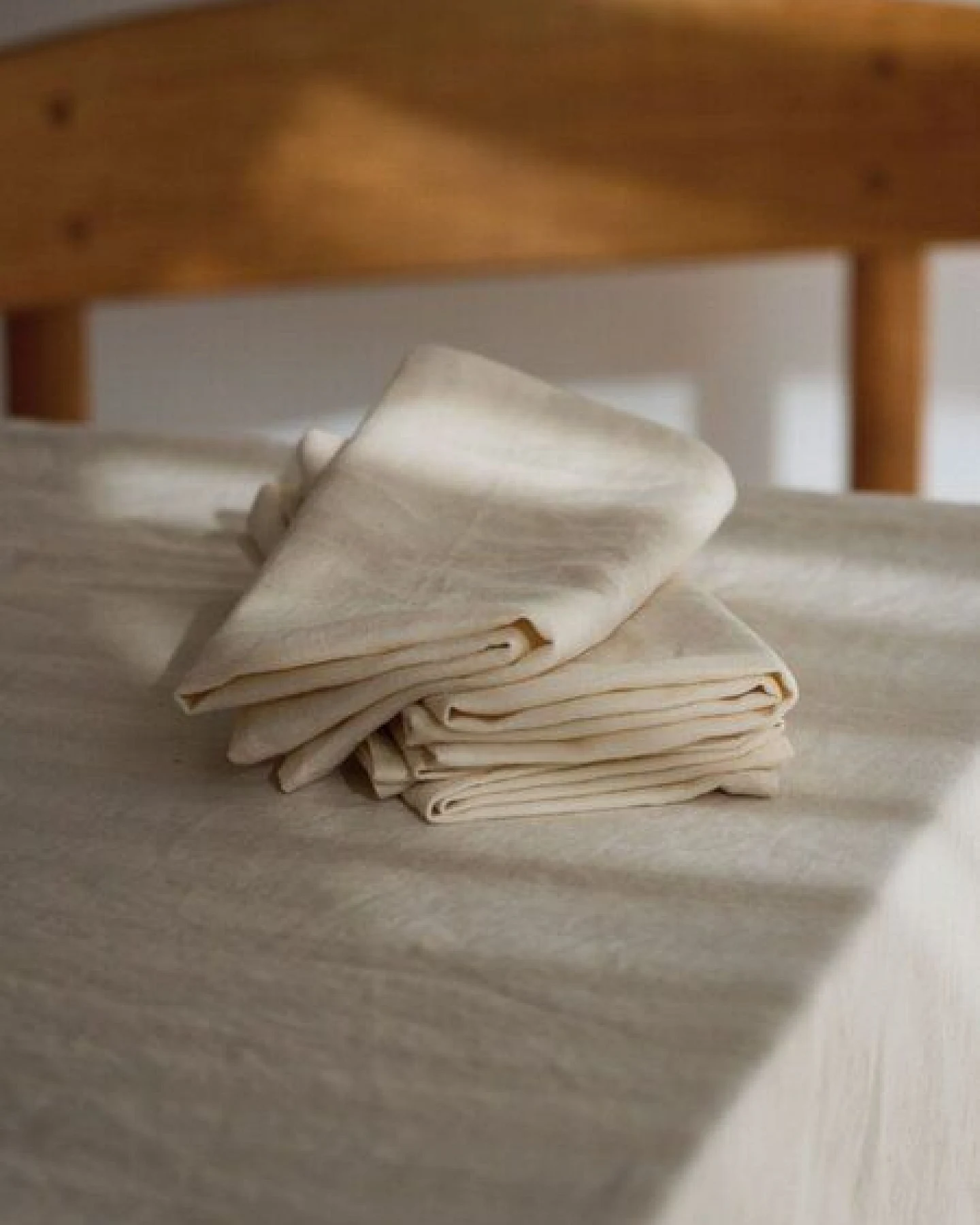 Onomao x erlich textil Stoffservietten im 4er Pack aus Baumwolle, Leinen Mix, made in Europe – Ansicht 2