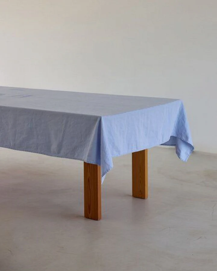 Onomao x erlich textil Tischdecke aus Bio-Baumwolle, Leinen Mix, made in Europe