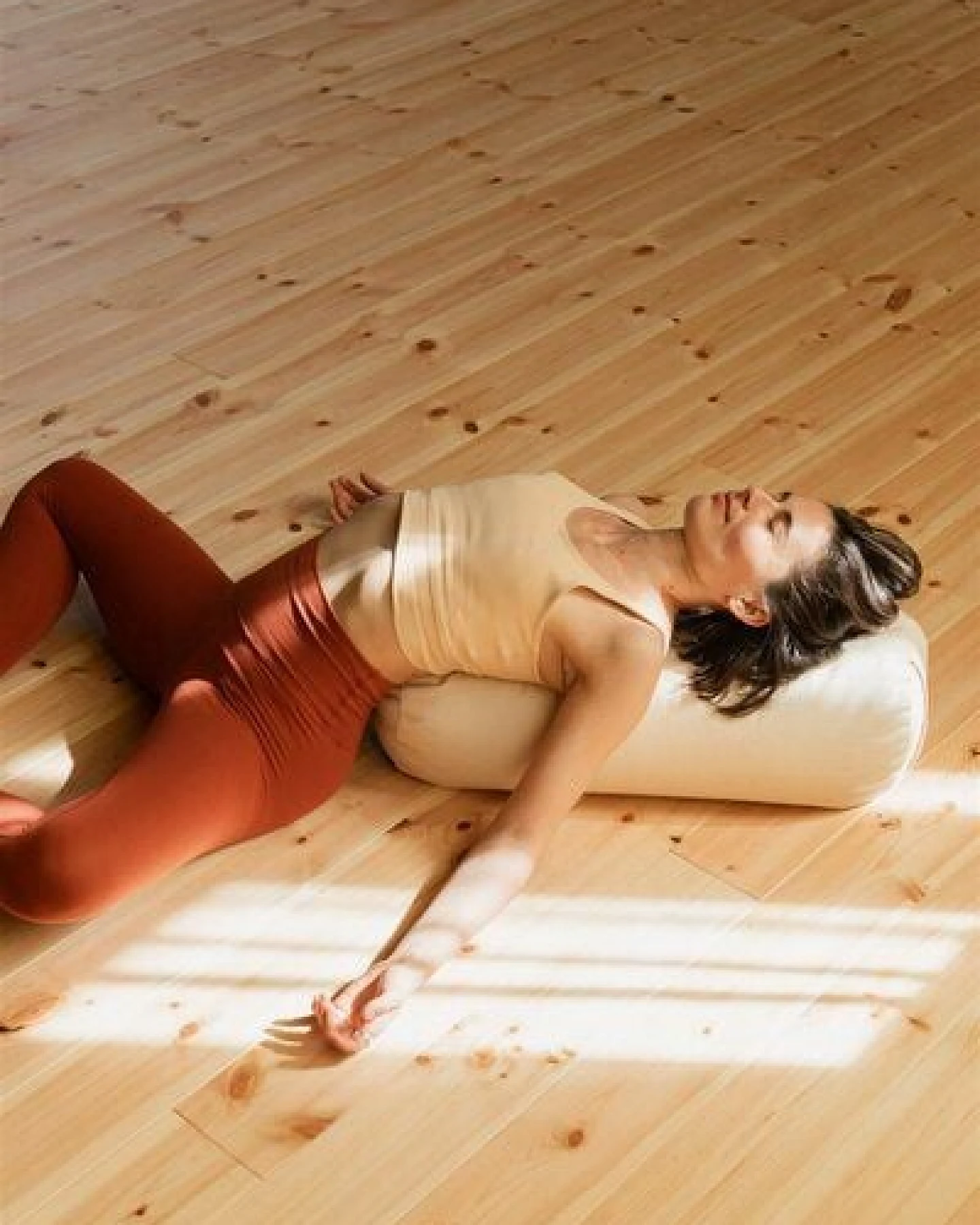 noneedformore Yoga Bolster ⦁ Bio Baumwolle ⦁ Bio Dinkelspelz & Lavendel Füllung – Ansicht 4
