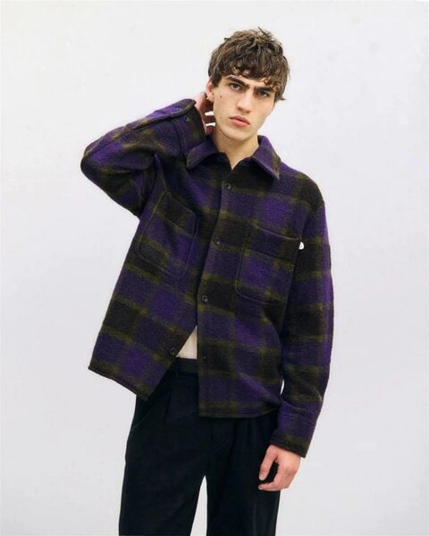 Rotholz Unisex Overshirt Relaxed purple – Ansicht 2