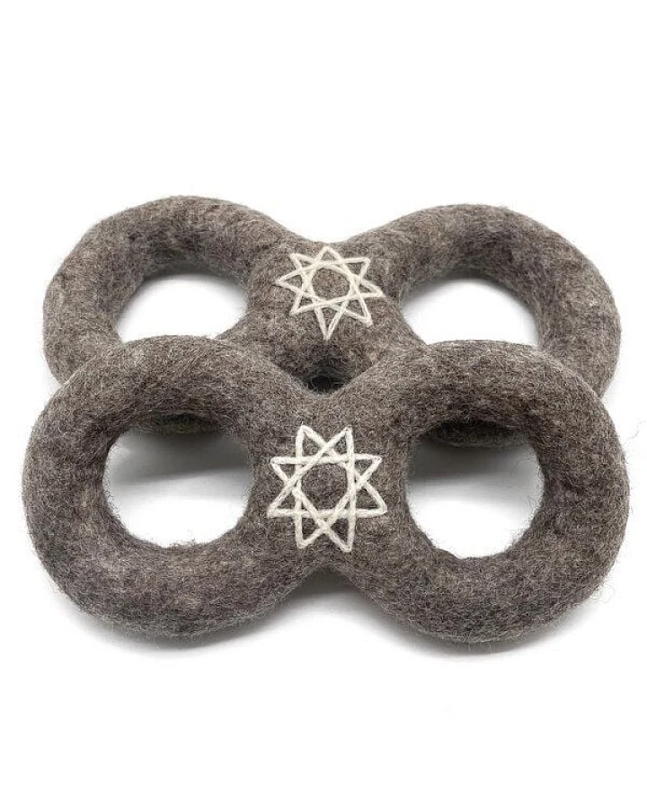 Wooliie Alchemy Creation Infinity Ring – handgefertigtes Spielzeug aus 100 % naturbelassener Schurwolle