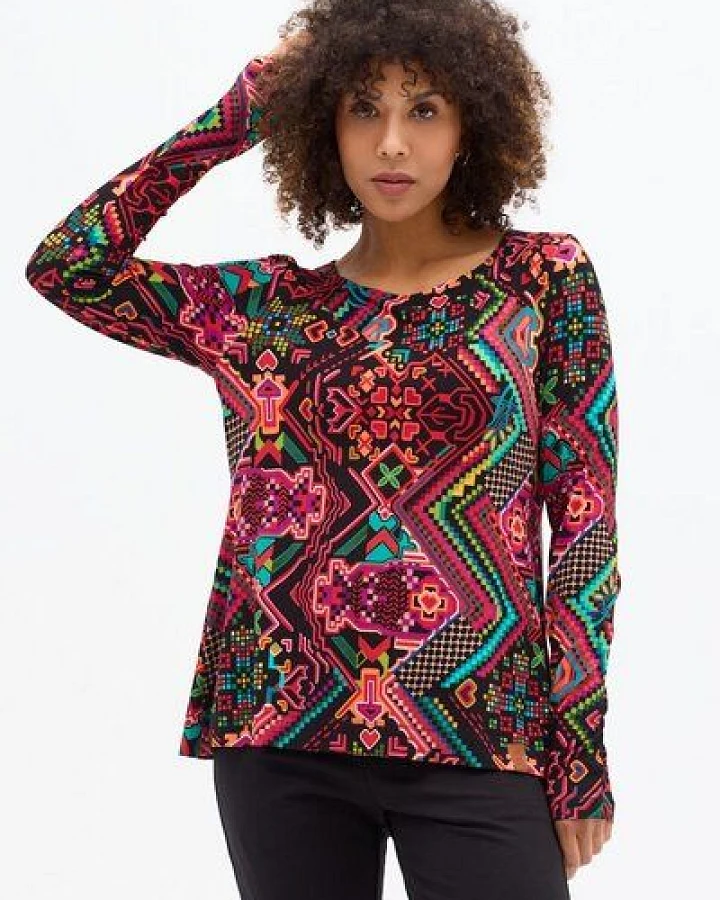 Bluse Yasira – Viskose EcoVero – A-Linien-Schnitt – Vorne kürzer, hinten länger – fair & nachhaltig in EU produziert – KOKOworld