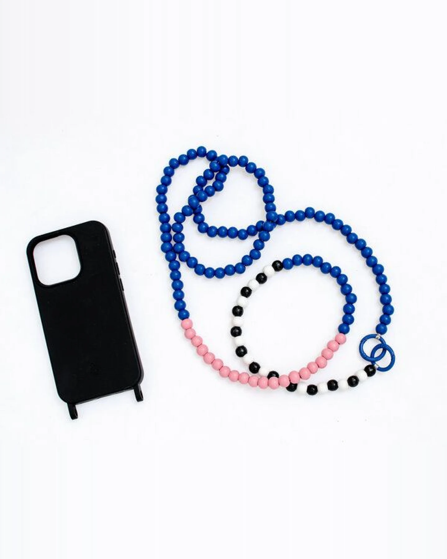 renna deluxe Handykette aus Holzperlen, Crossbody lang, verschiedene Farben – Ansicht 2