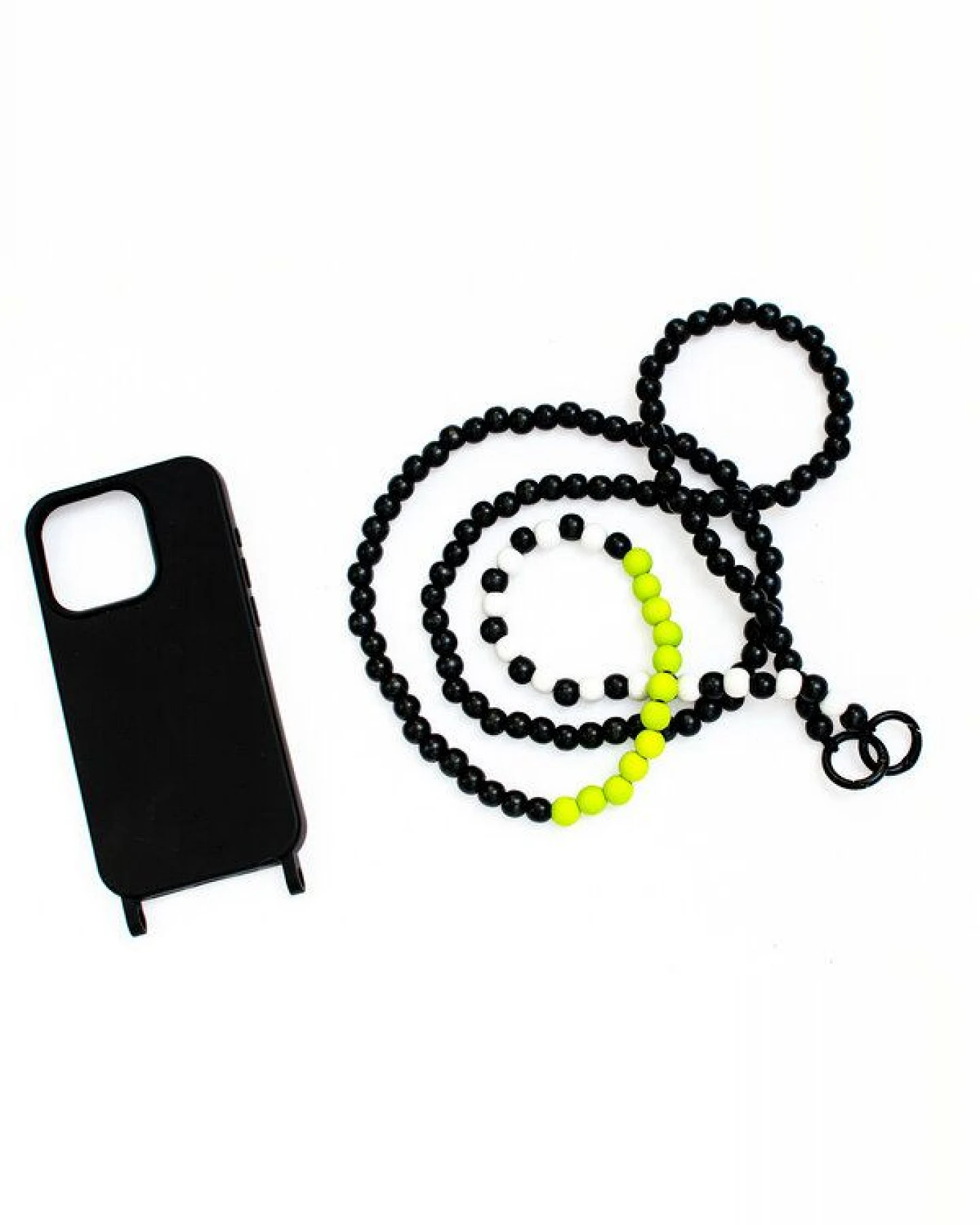 renna deluxe Handykette aus Holzperlen, Crossbody lang, verschiedene Farben – Ansicht 2