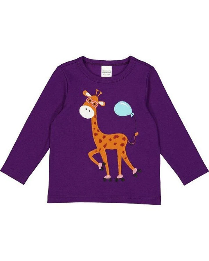 Fred's World by Green Cotton "Green Cotton" Langarm-T-Shirt Giraffe