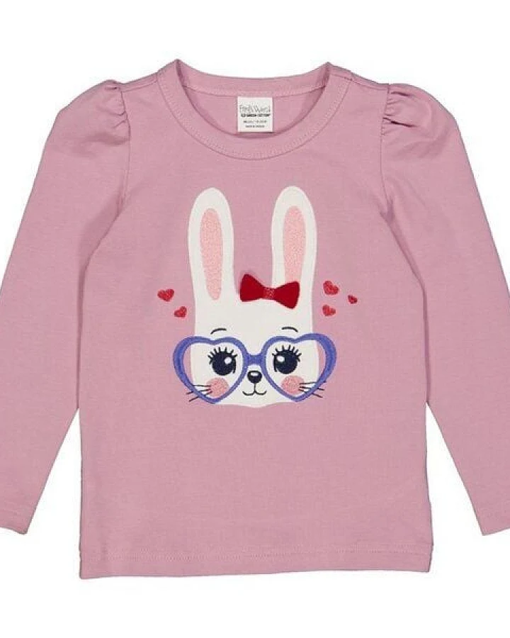 Fred's World by Green Cotton "Green Cotton" Langarm-T-Shirt Bunny