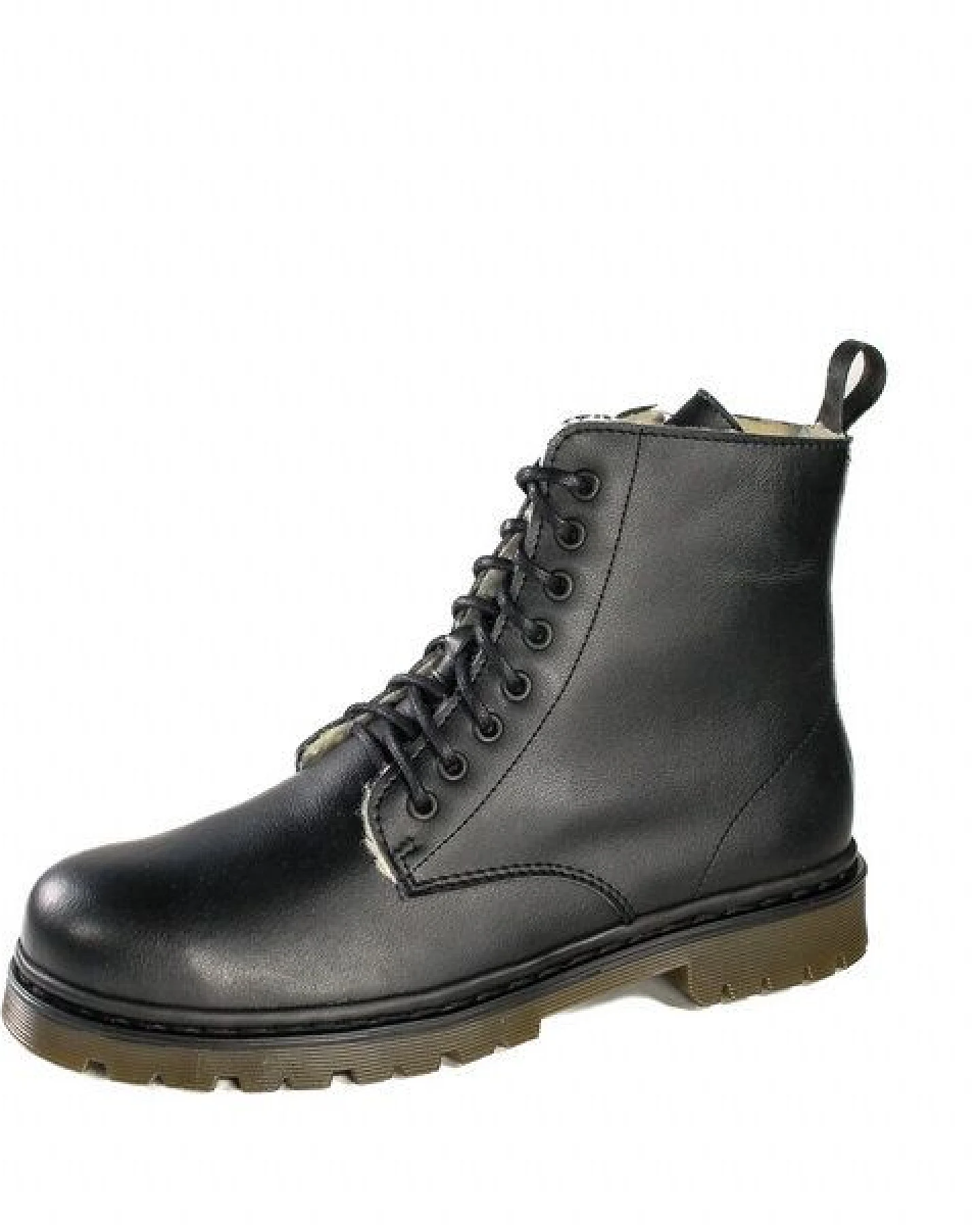 Fairticken ALVORA SNOW vegane 8-Loch Winterstiefel Unisex mit Fütterung (schwarz) – Ansicht 2