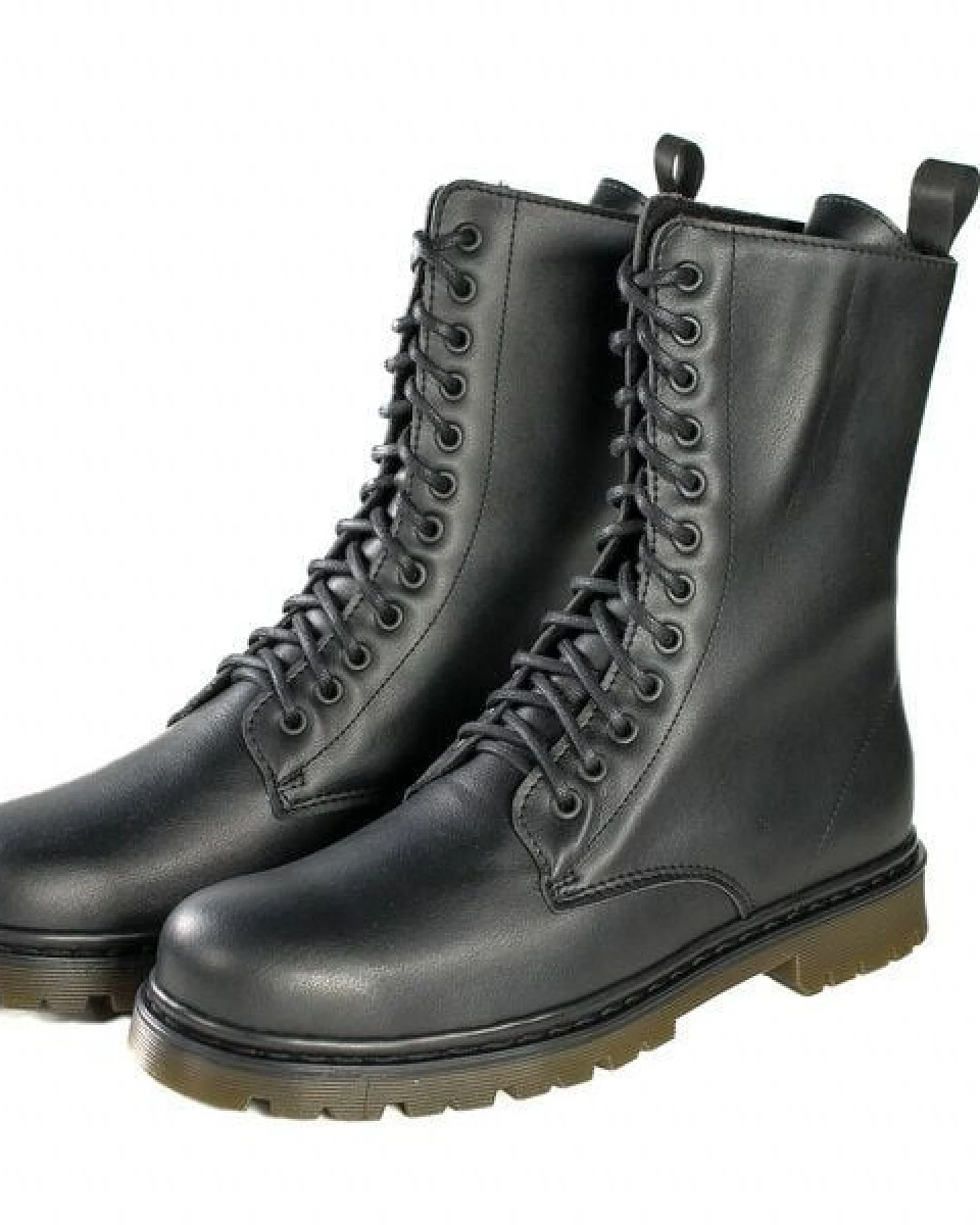 Fairticken ALVORA HIGH vegane 12 Loch All-Year Stiefel Unisex (schwarz) – Ansicht 4