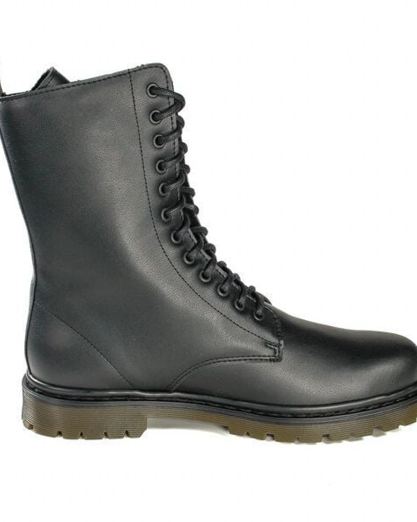 Fairticken ALVORA HIGH vegane 12 Loch All-Year Stiefel Unisex (schwarz) – Ansicht 3