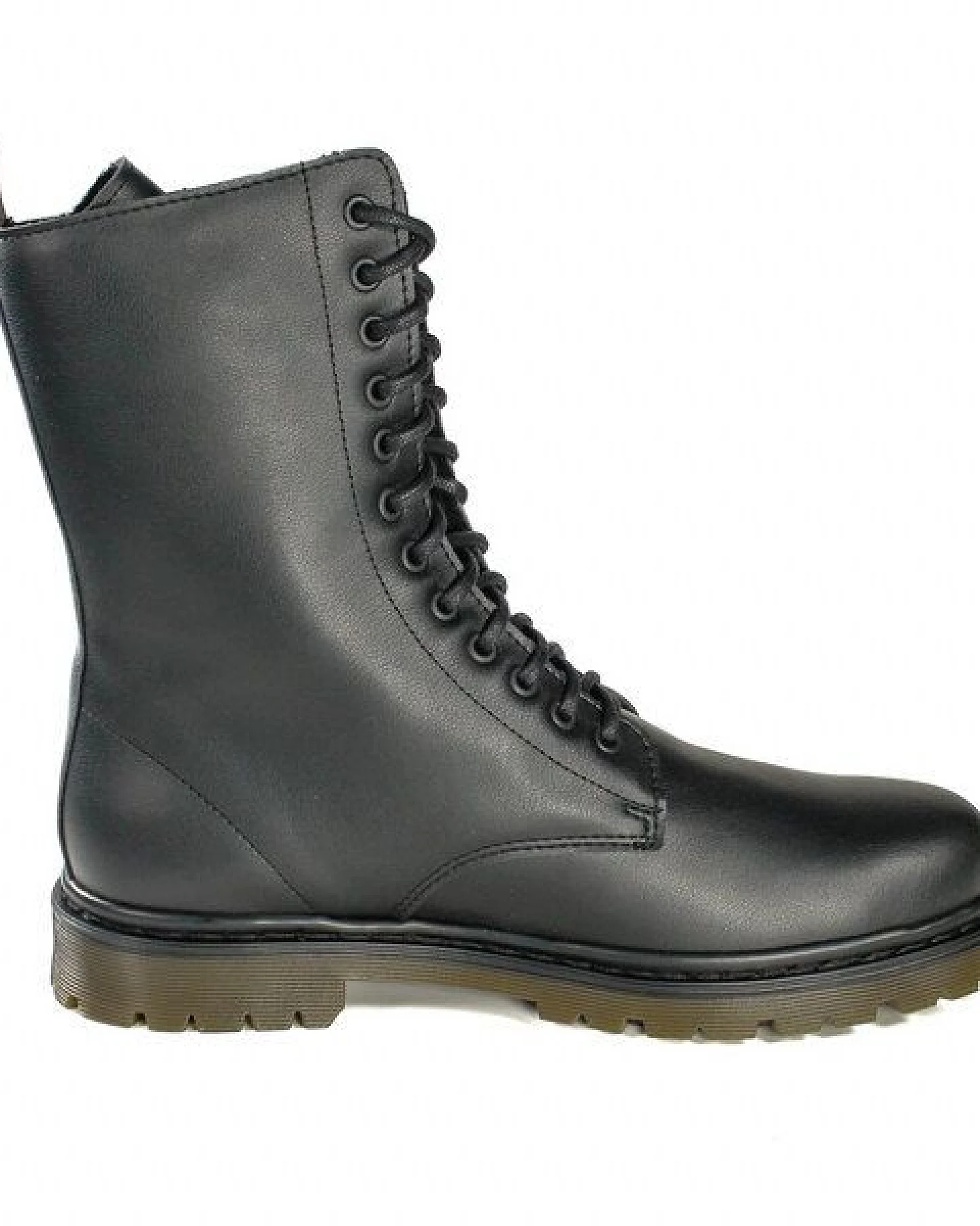 Fairticken ALVORA HIGH vegane 12 Loch All-Year Stiefel Unisex (schwarz) – Ansicht 3
