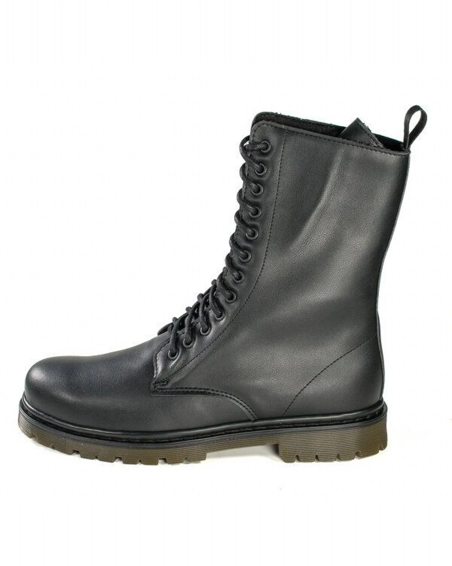 Fairticken ALVORA HIGH vegane 12 Loch All-Year Stiefel Unisex (schwarz) – Ansicht 2