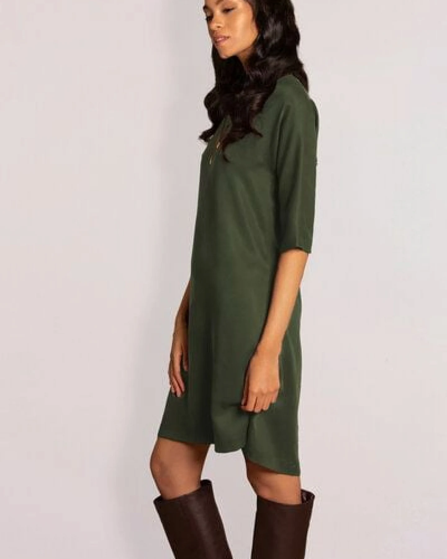 l'amour est bleu Tencel Kleid in A-Linie – Ansicht 3