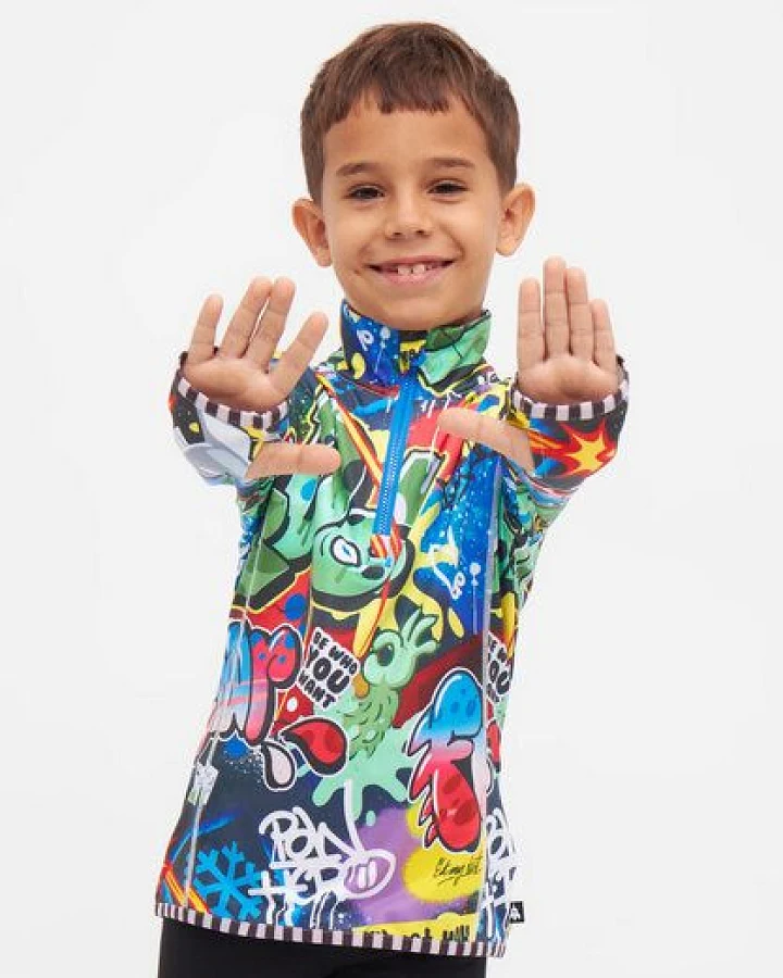 WeeDo Langarmshirt „Cosmo Sprayprint“