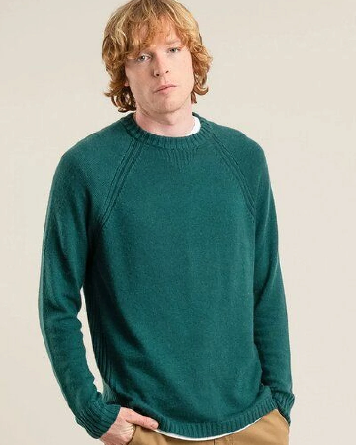 Komodo Merino-Pullover mit Raglanärmel Modell: Christoff – Ansicht 2