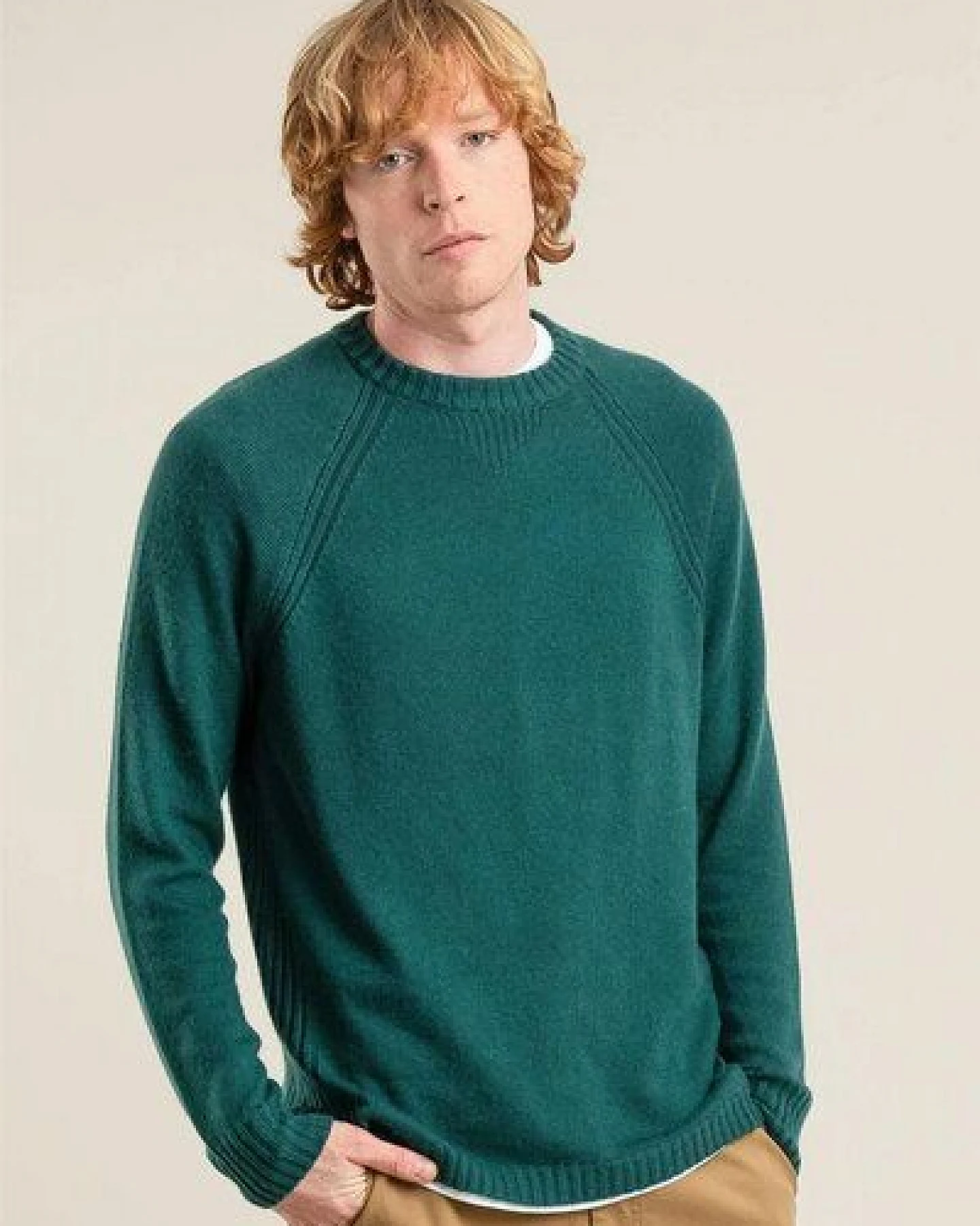 Komodo Merino-Pullover mit Raglanärmel Modell: Christoff – Ansicht 2
